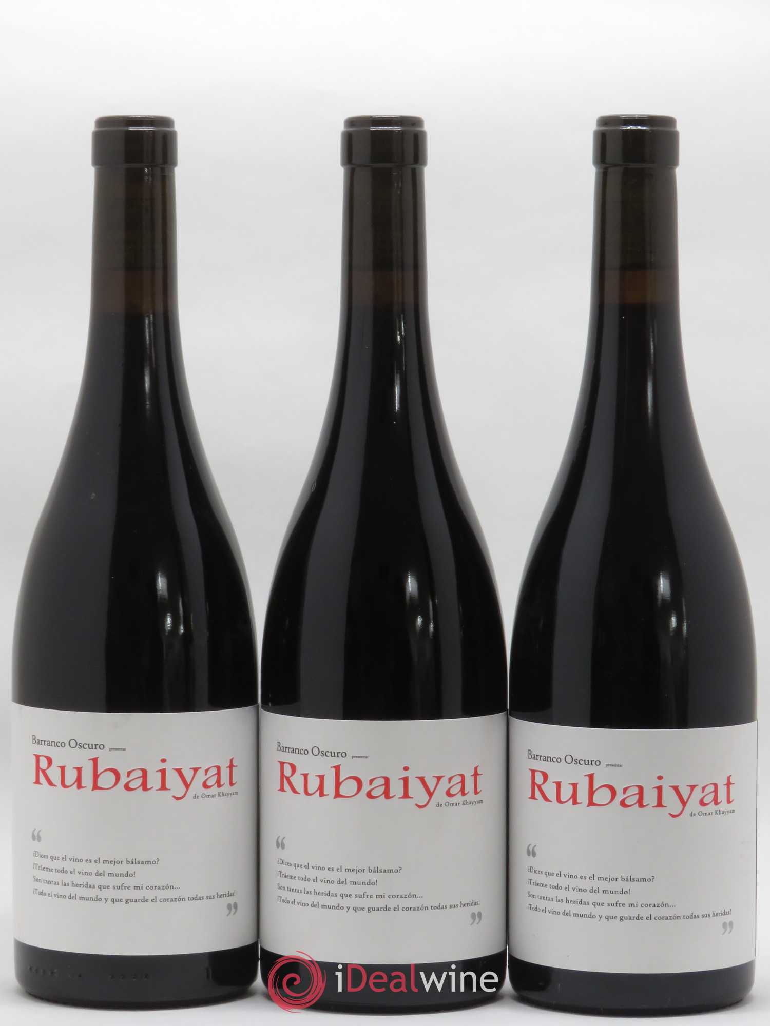 Espagne Rubaiyat Barranco Oscuro 2013 - Posten von 3 Flaschen - 0