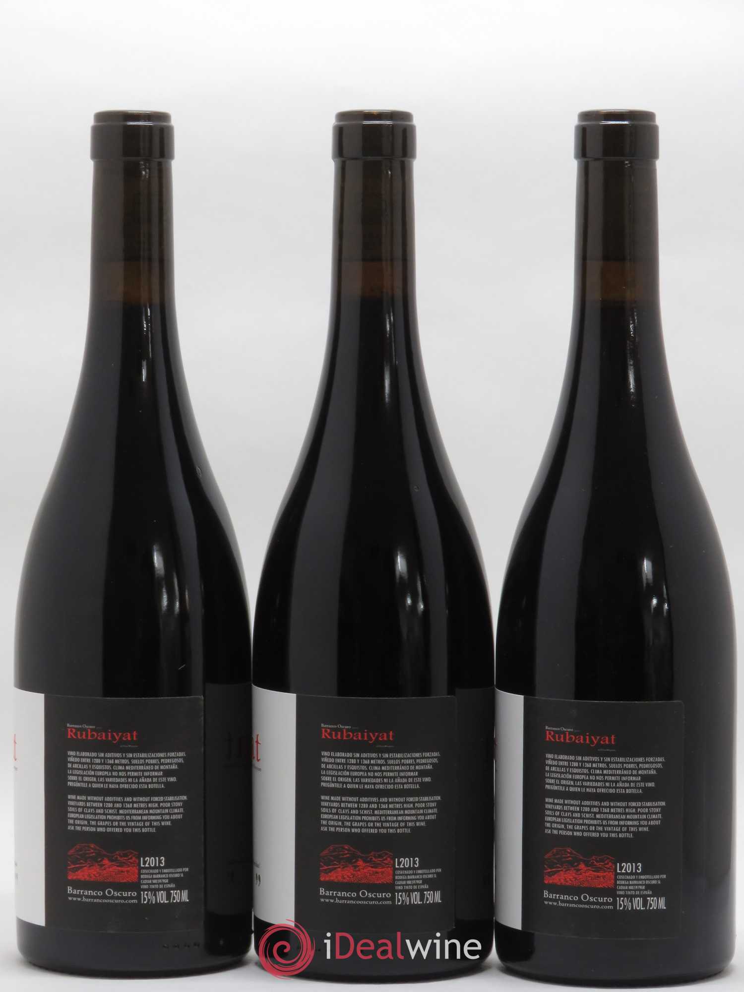 Espagne Rubaiyat Barranco Oscuro 2013 - Posten von 3 Flaschen - 1