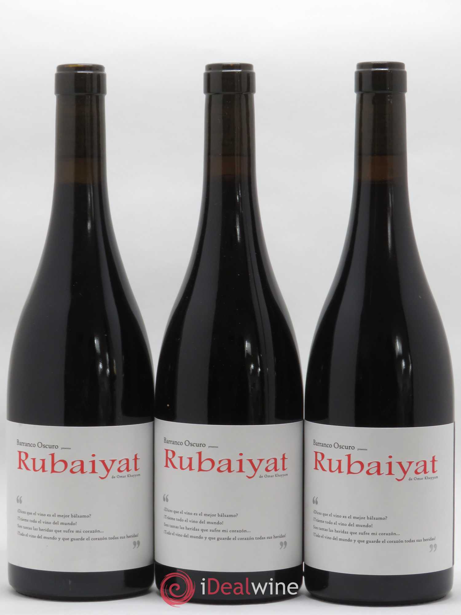 Espagne Rubaiyat Barranco Oscuro 2013 - Posten von 3 Flaschen - 0