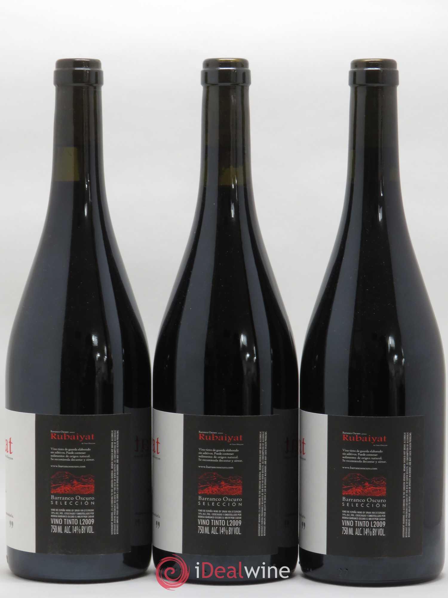 Espagne Rubaiyat Barranco Oscuro 2009 - Posten von 3 Flaschen - 1