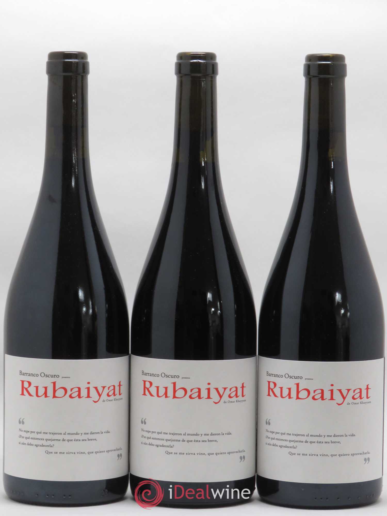 Espagne Rubaiyat Barranco Oscuro 2009 - Posten von 3 Flaschen - 0