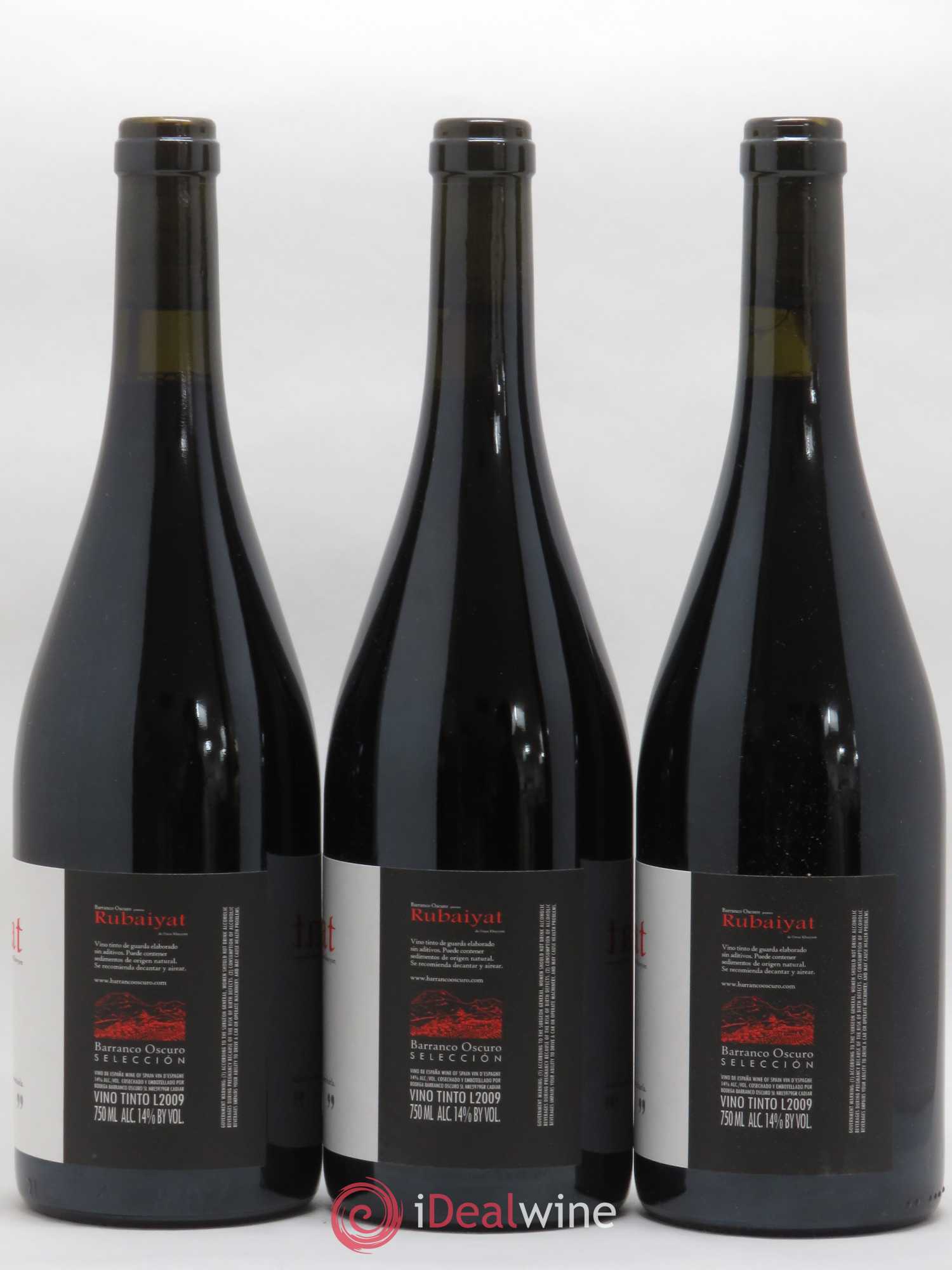 Espagne Rubaiyat Barranco Oscuro 2009 - Posten von 3 Flaschen - 1