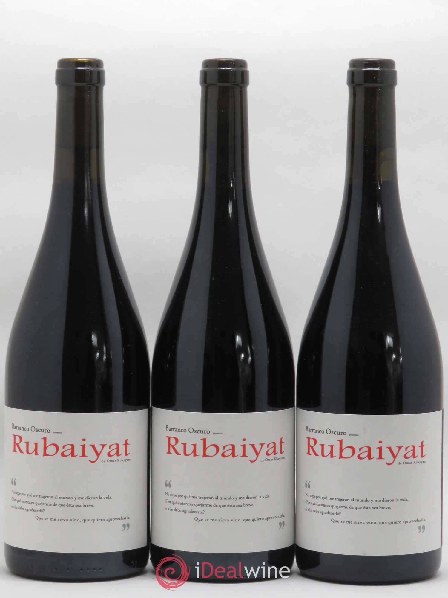 Espagne Rubaiyat Barranco Oscuro 2009 - Posten von 3 Flaschen - 0