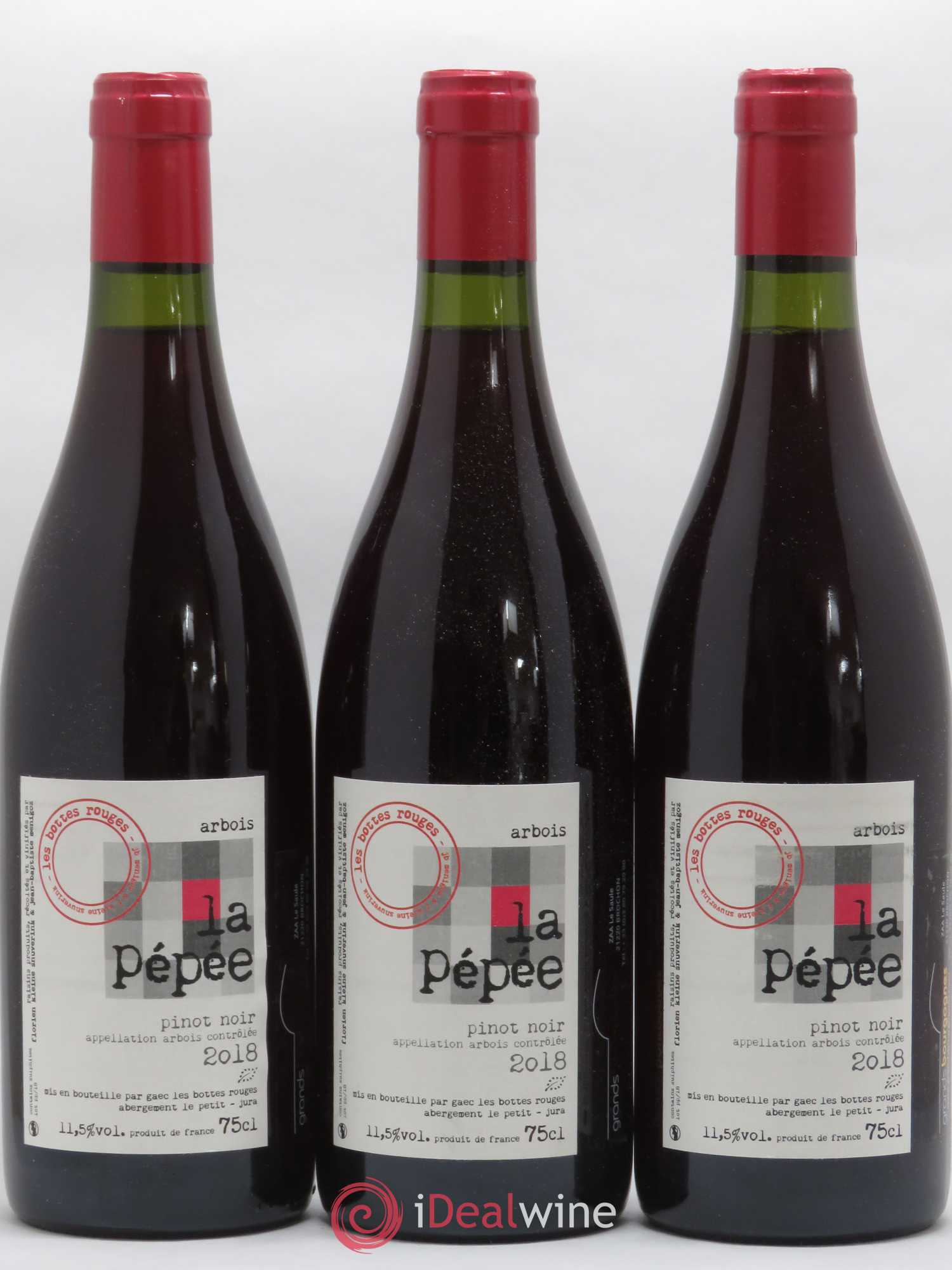 Arbois La Pépée Les Bottes Rouges 2018 - Lot de 3 bouteilles - 0