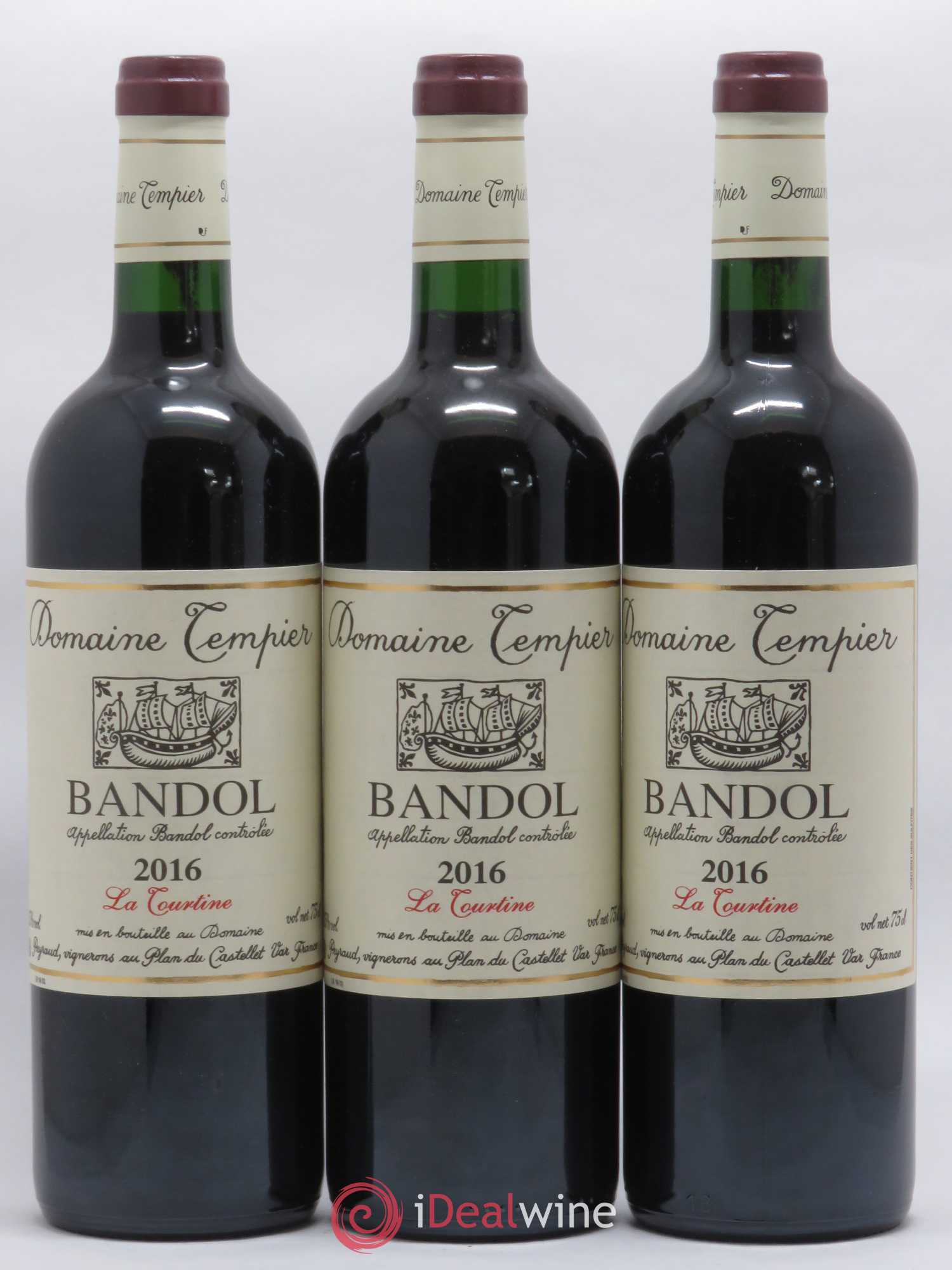 Bandol Domaine Tempier La Tourtine Famille Peyraud 2016 - Lot de 3 bouteilles - 0
