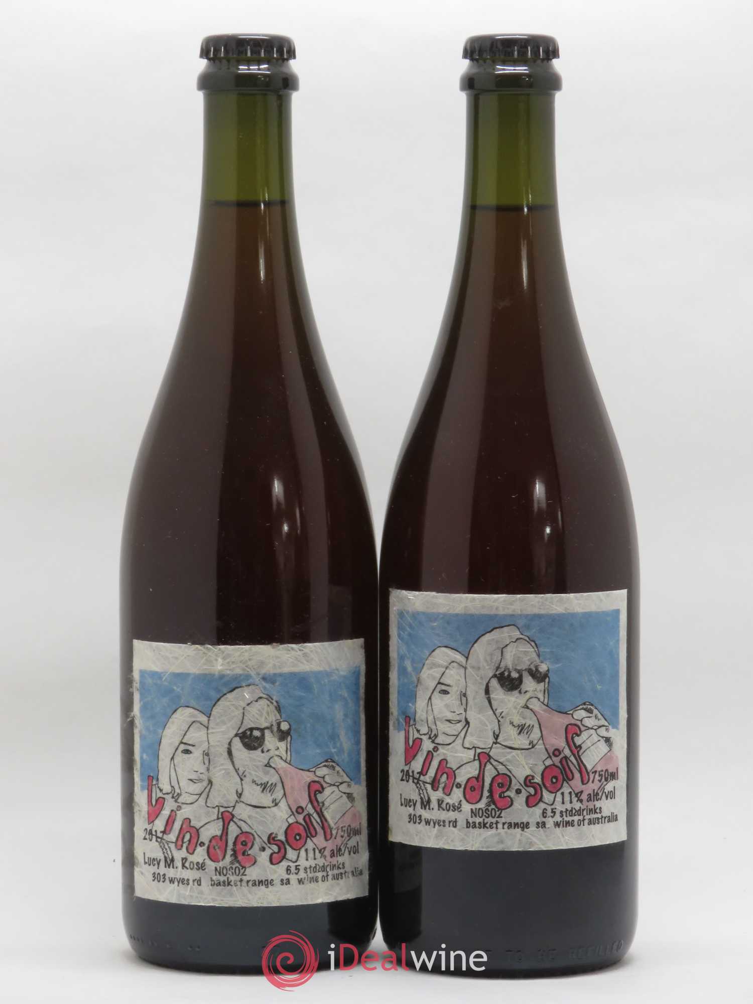 Australie Vin de Soif Range Lucy M Rosé 2017 - Posten von 2 Flaschen - 0