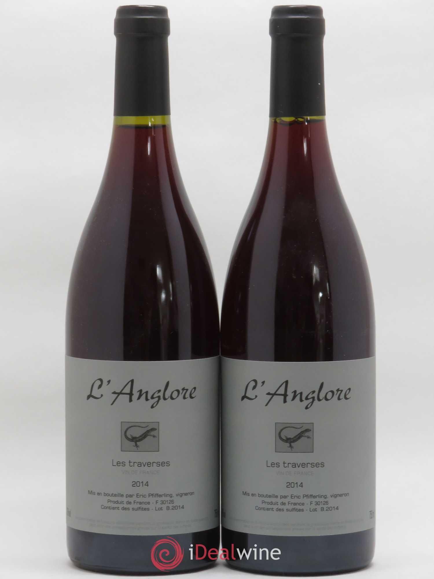 Vin de France Les Traverses L'Anglore 2014 - Lot de 2 bouteilles - 0