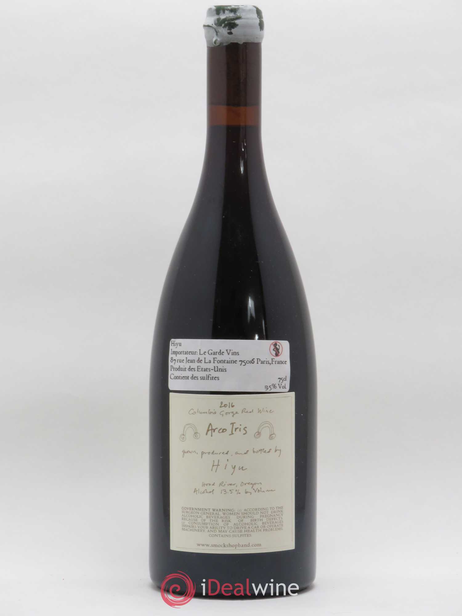 Columbia Gorge Arco Iris Hiyu Farm 2016 - Lot de 1 bouteille - 1