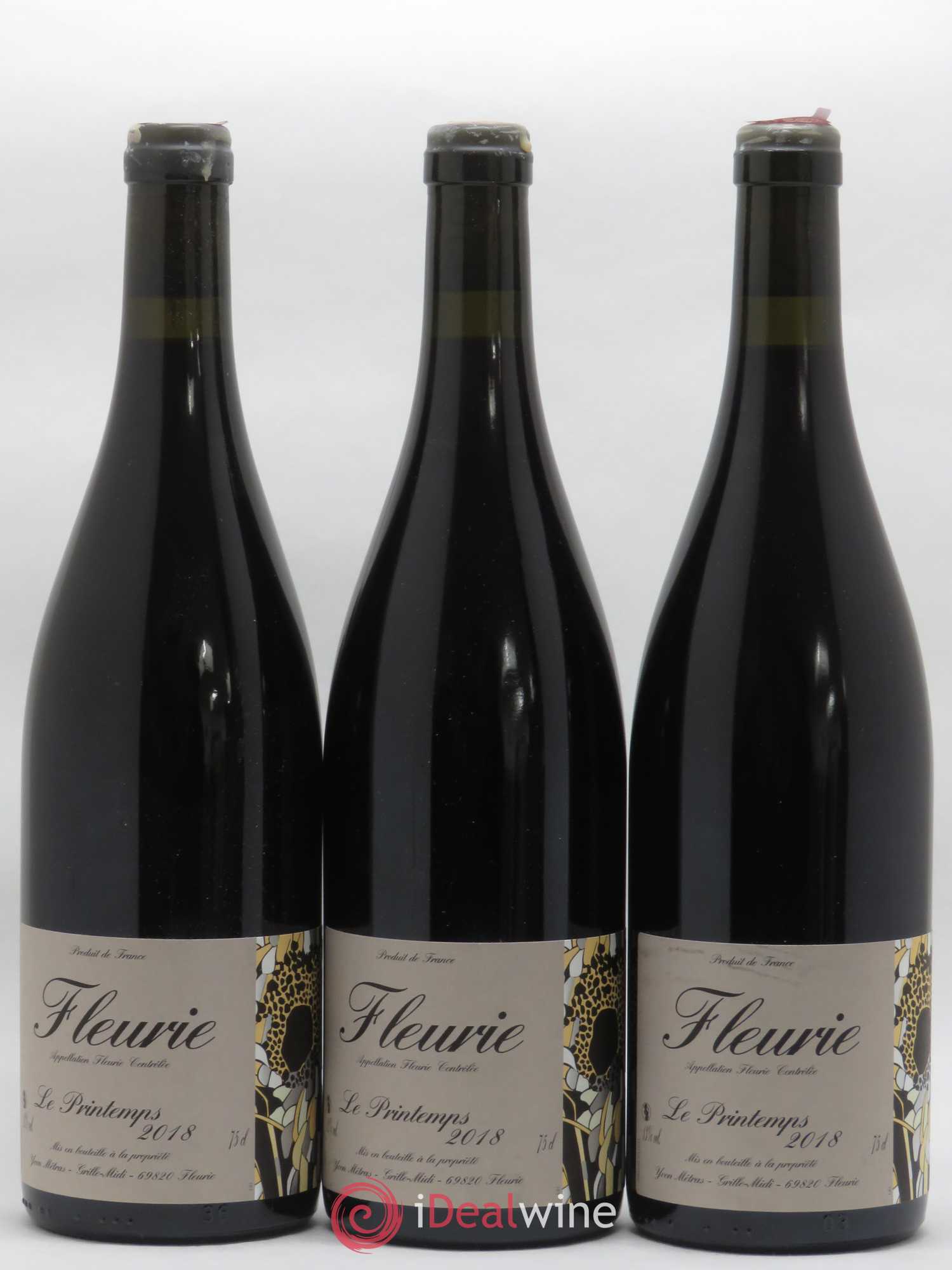 Fleurie Le Printemps Yvon Métras 2018 - Lot de 3 bouteilles - 0