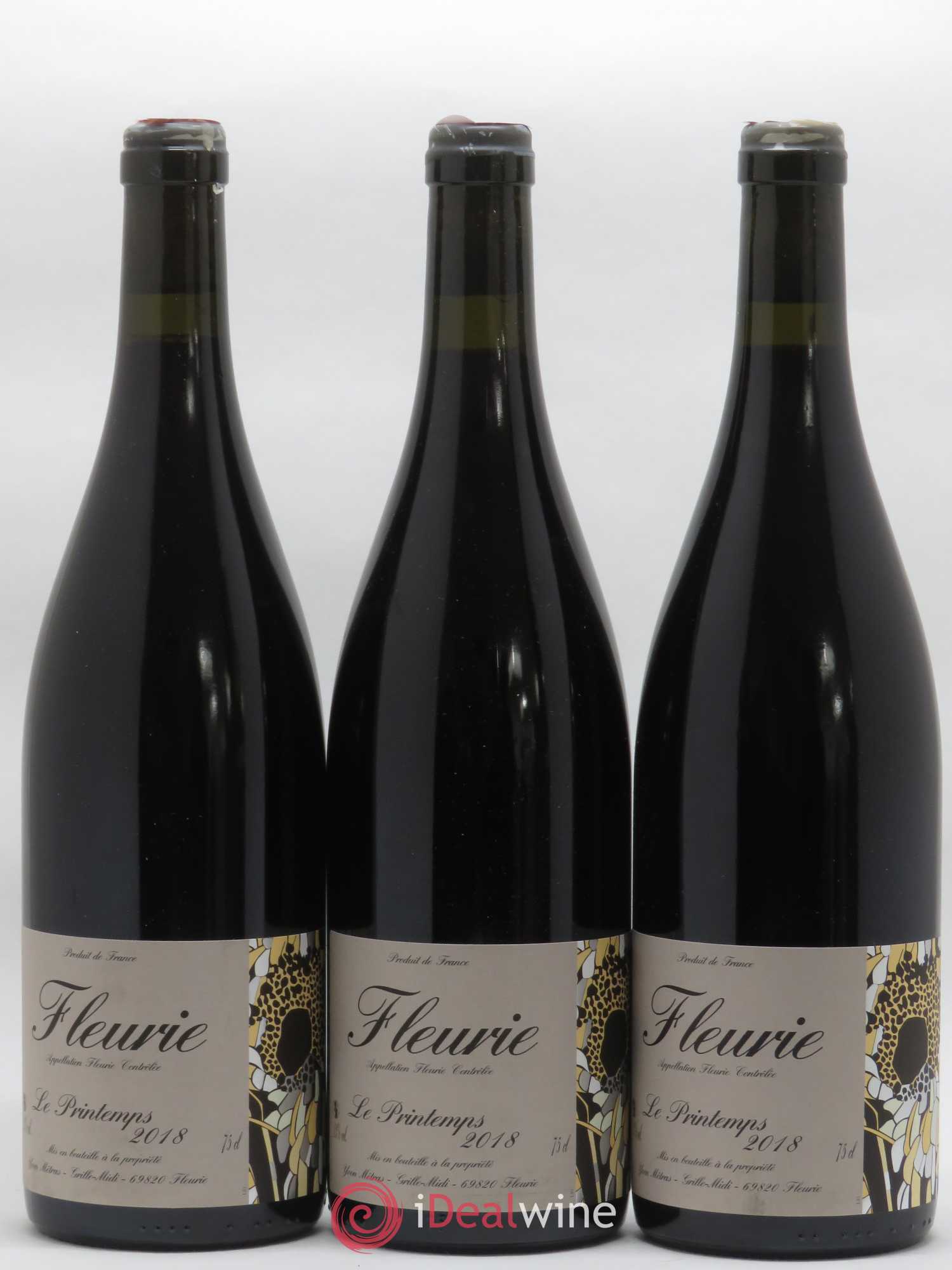 Fleurie Le Printemps Yvon Métras 2018 - Lot de 3 bouteilles - 0