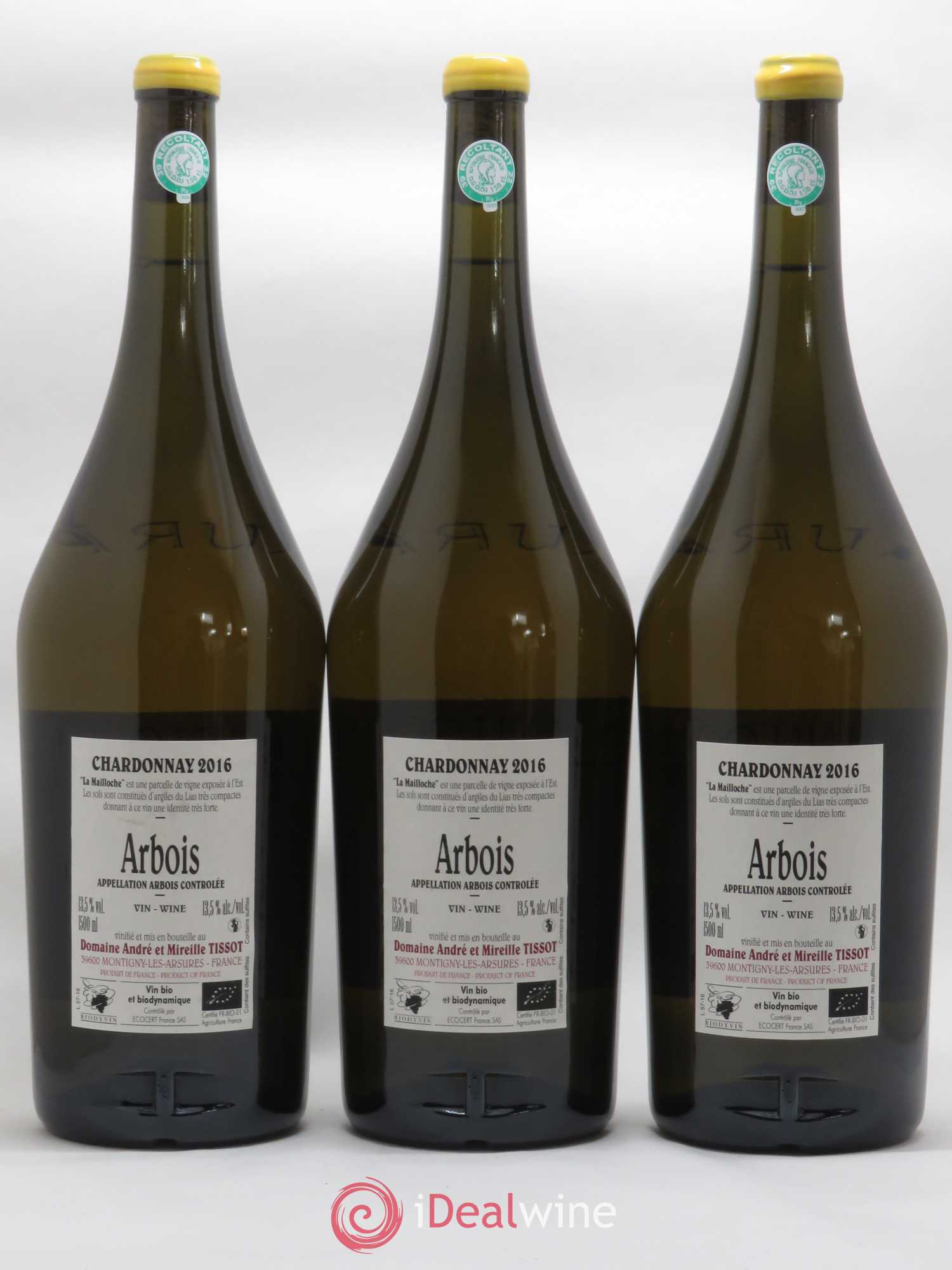 Arbois La Mailloche Bénédicte et Stéphane Tissot 2016 - Posten von 3 Magnum - 1
