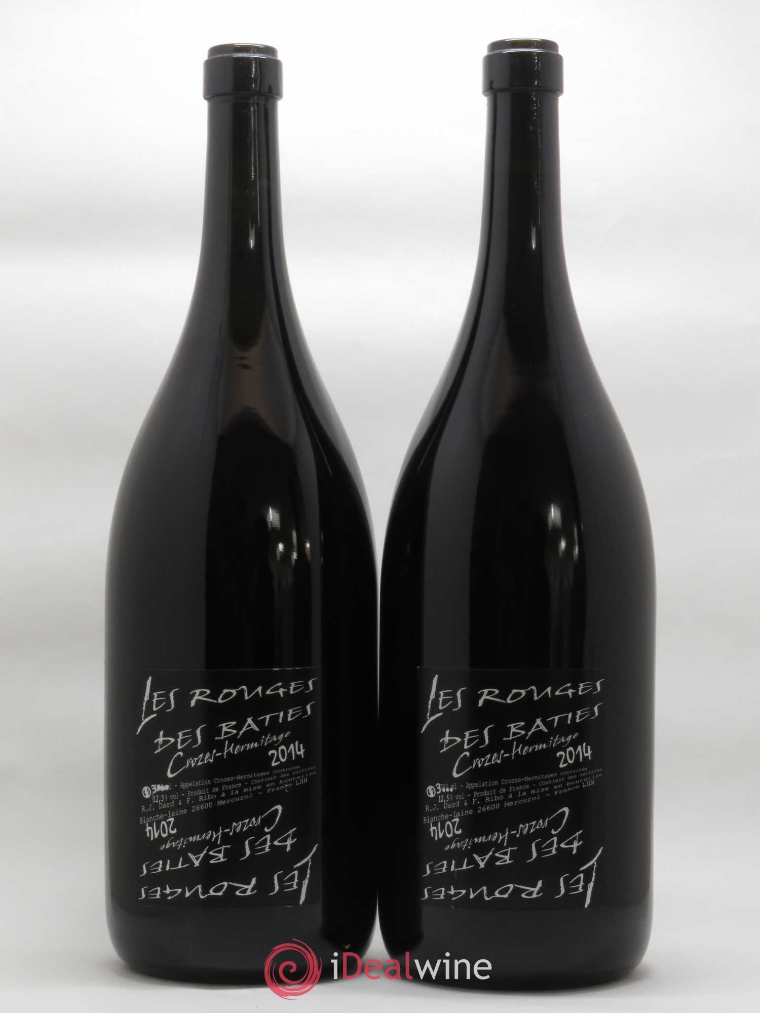 Crozes-Hermitage Les Rouges des Bâties Dard et Ribo (Domaine) 2014 - Lot of 2 double magnums - 0