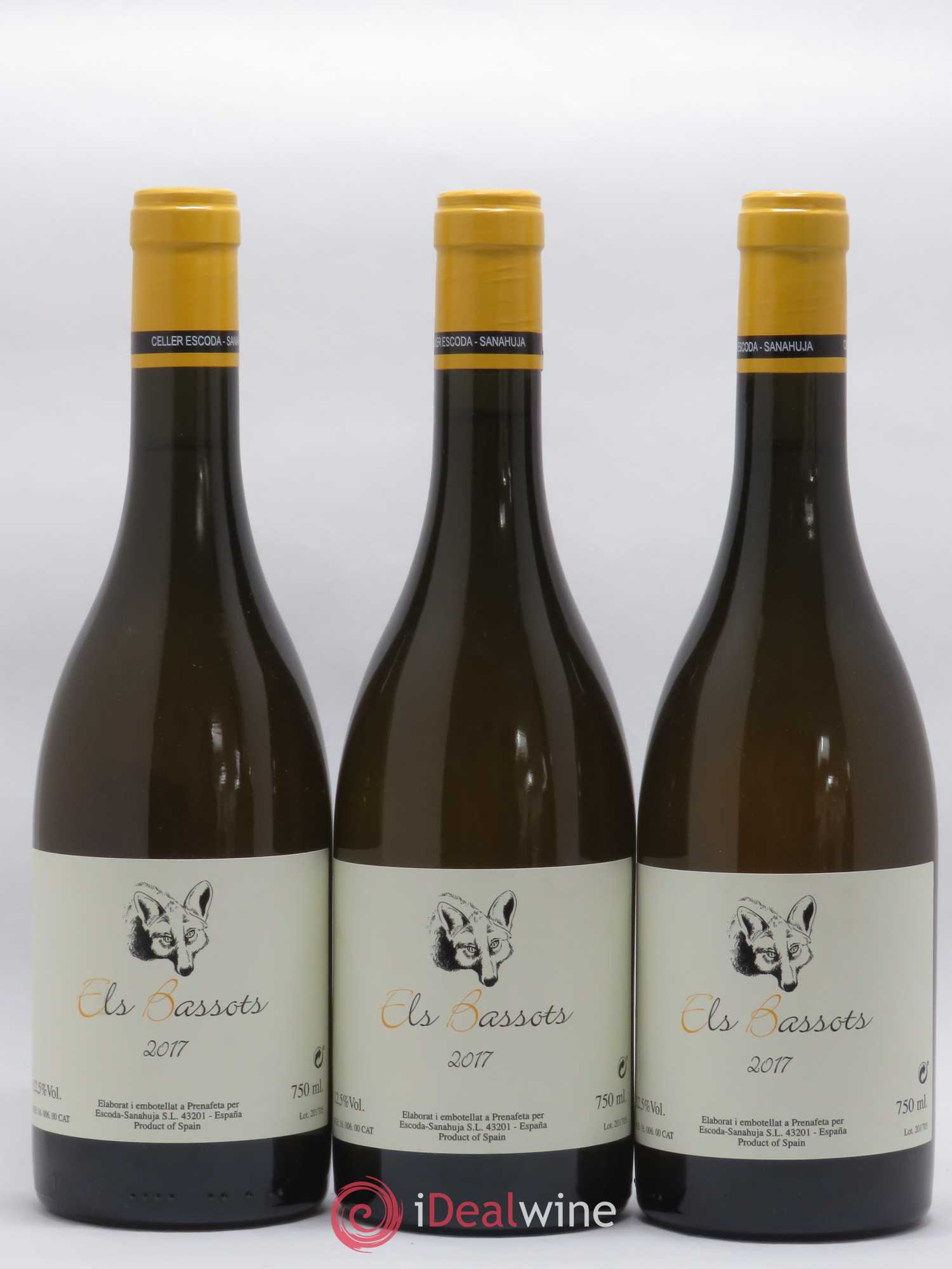 Espagne Chenin Els Bassots Escoda Sanahuja 2017 - Posten von 3 Flaschen - 0