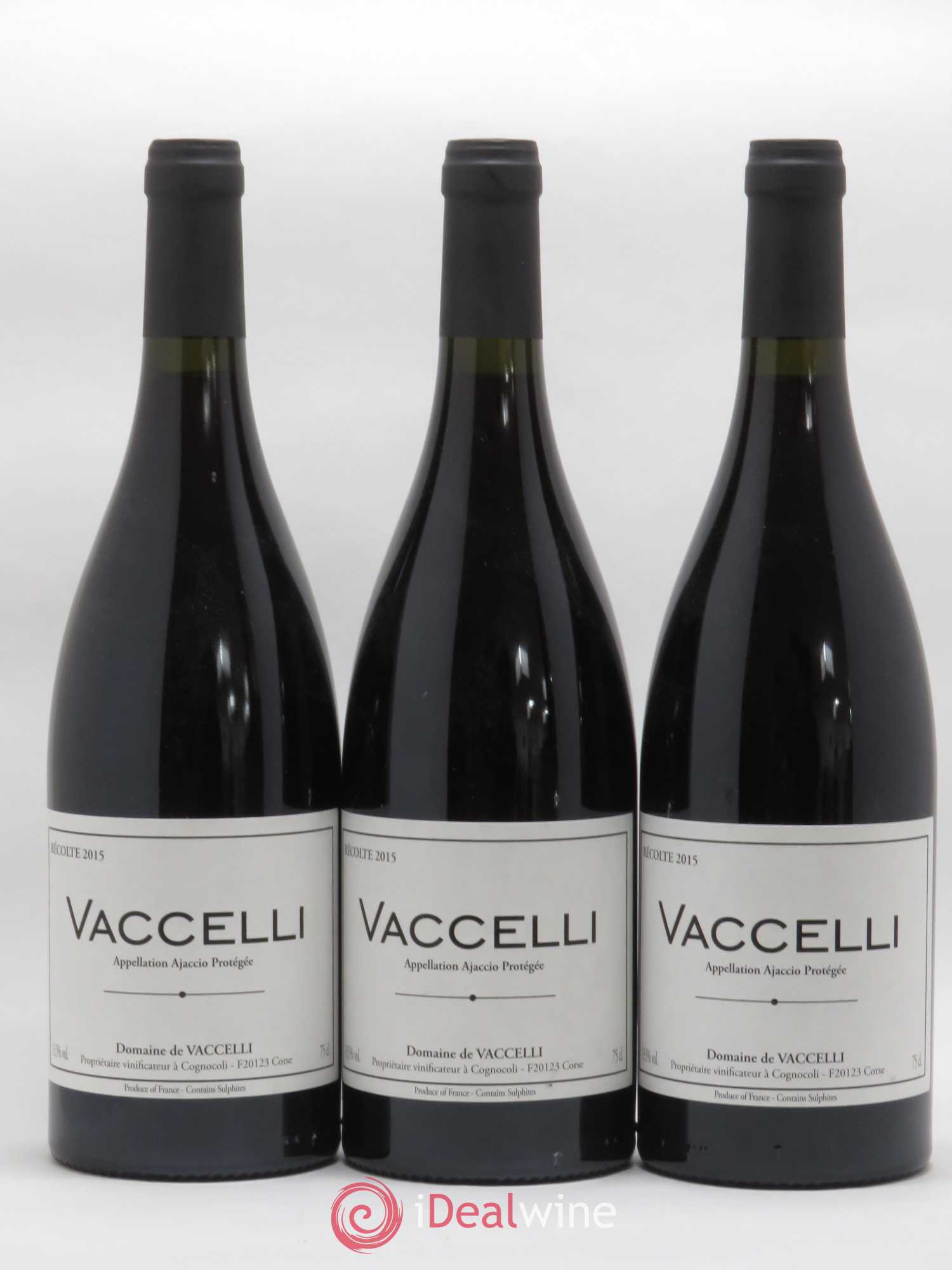 Ajaccio Vaccelli 2015 - Lot de 3 bouteilles - 0