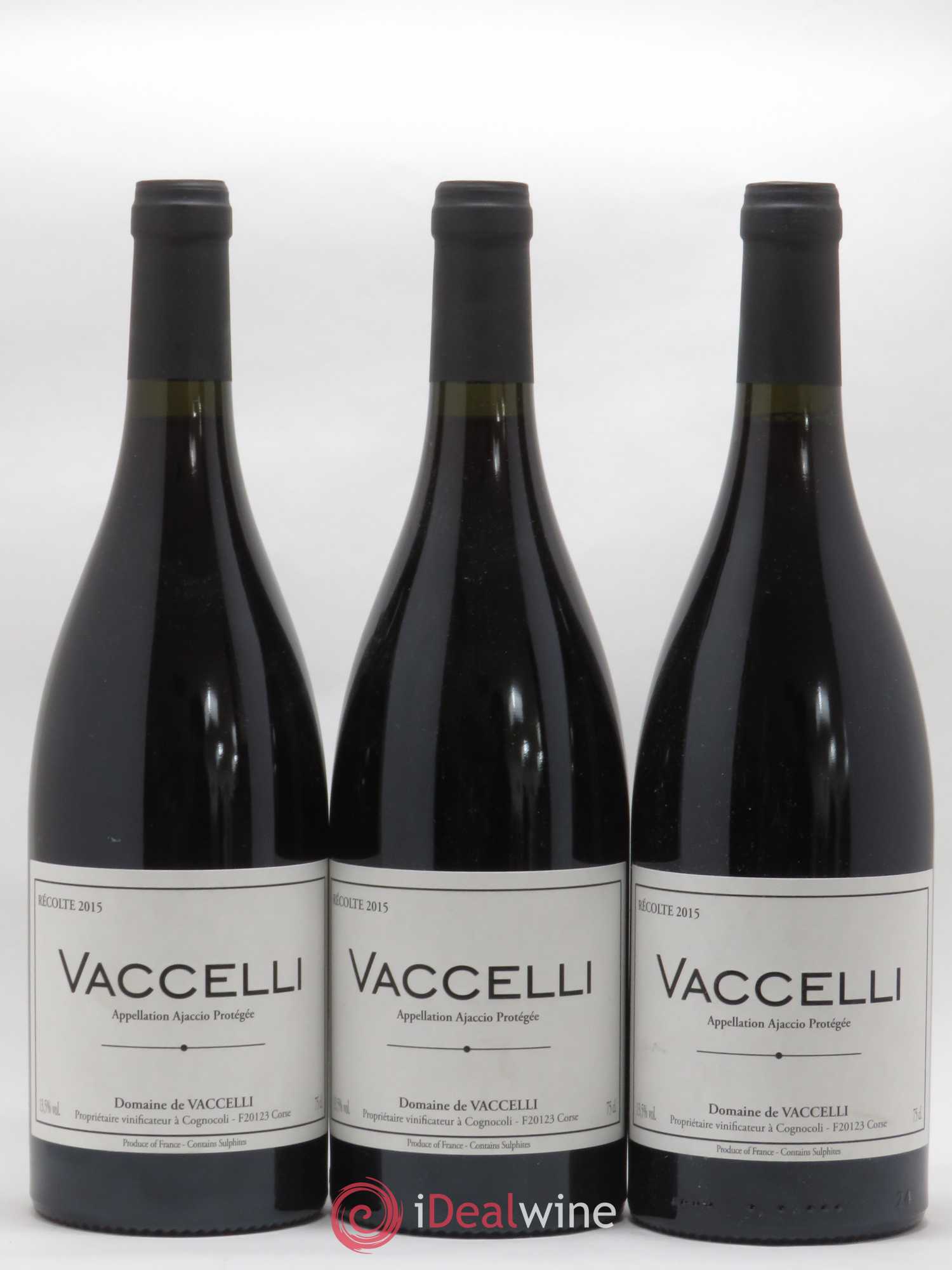 Ajaccio Vaccelli 2015 - Lot de 3 bouteilles - 0