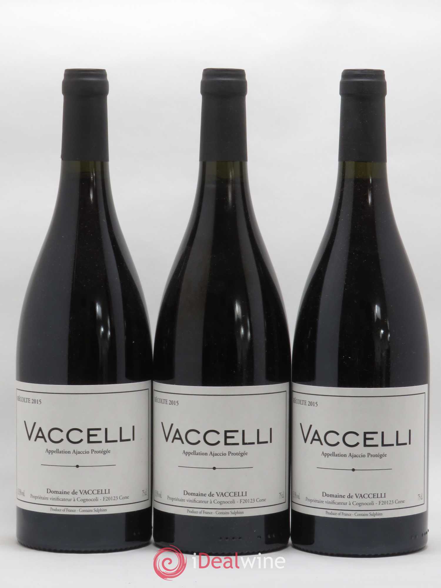 Ajaccio Vaccelli 2015 - Lot de 3 bouteilles - 0