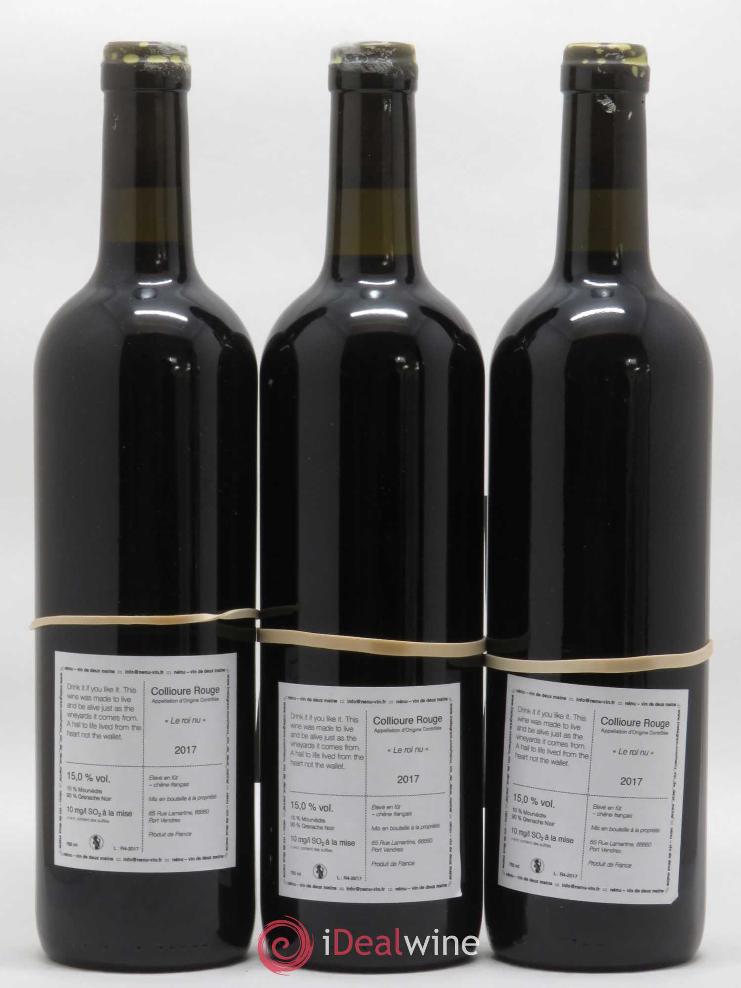 Collioure Le Roi nu Domaine Nénu - Rasmus Aamand Olesen Vin de Deux Mains 2017 - Posten von 3 Flaschen - 1
