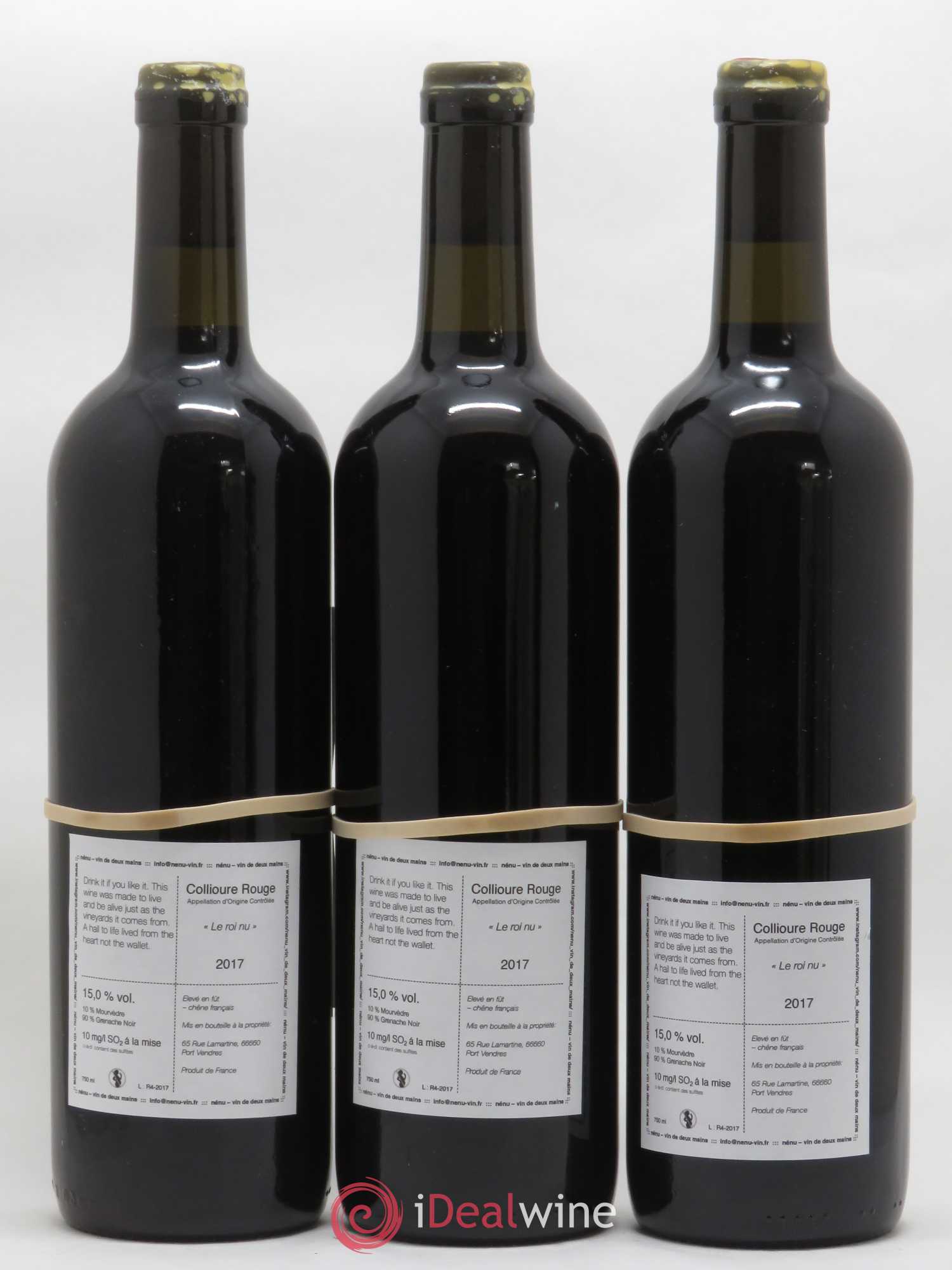 Collioure Le Roi nu Domaine Nénu - Rasmus Aamand Olesen Vin de Deux Mains 2017 - Posten von 3 Flaschen - 1