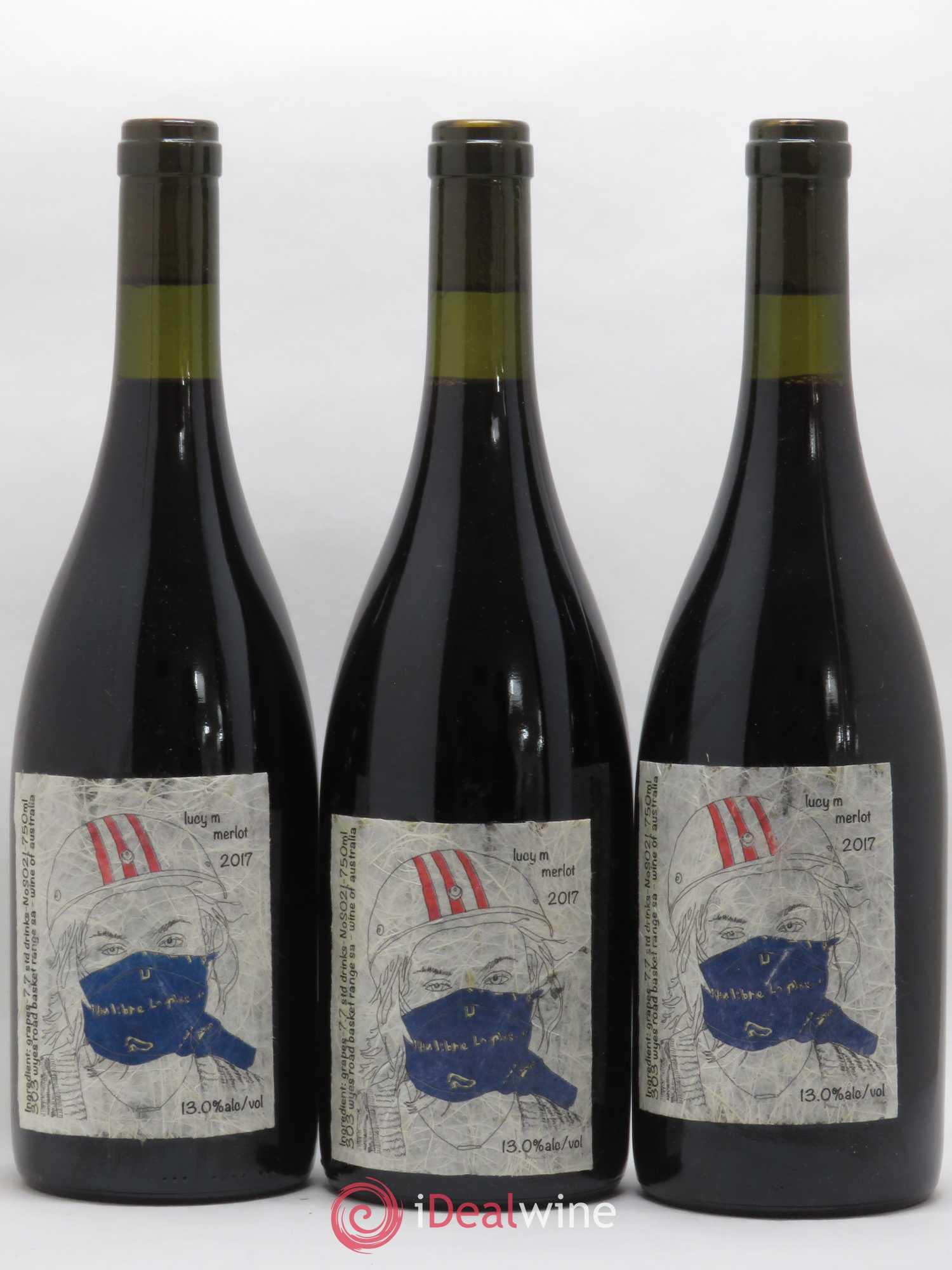 Australie Merlot Lucy Margaux 2017 - Lot de 3 bouteilles - 0