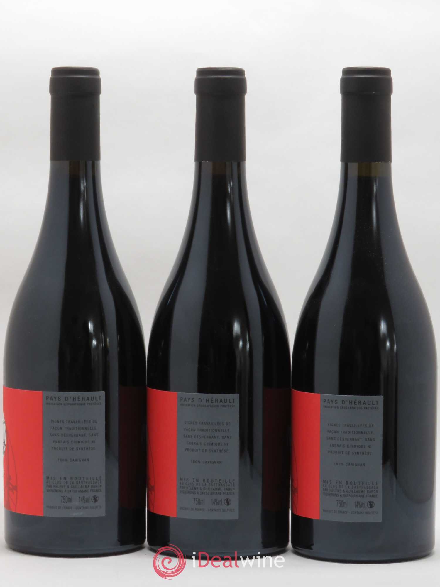Pays d'Hérault K Libre Le Clos de la Barthassade 2016 - Lot de 3 bouteilles - 1