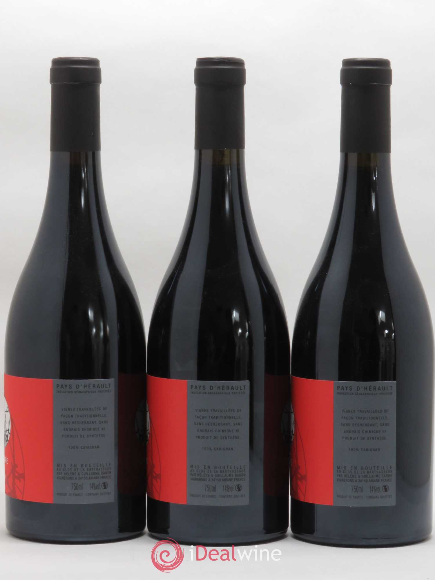 Pays d'Hérault K Libre Le Clos de la Barthassade 2016 - Lot de 3 bouteilles - 1