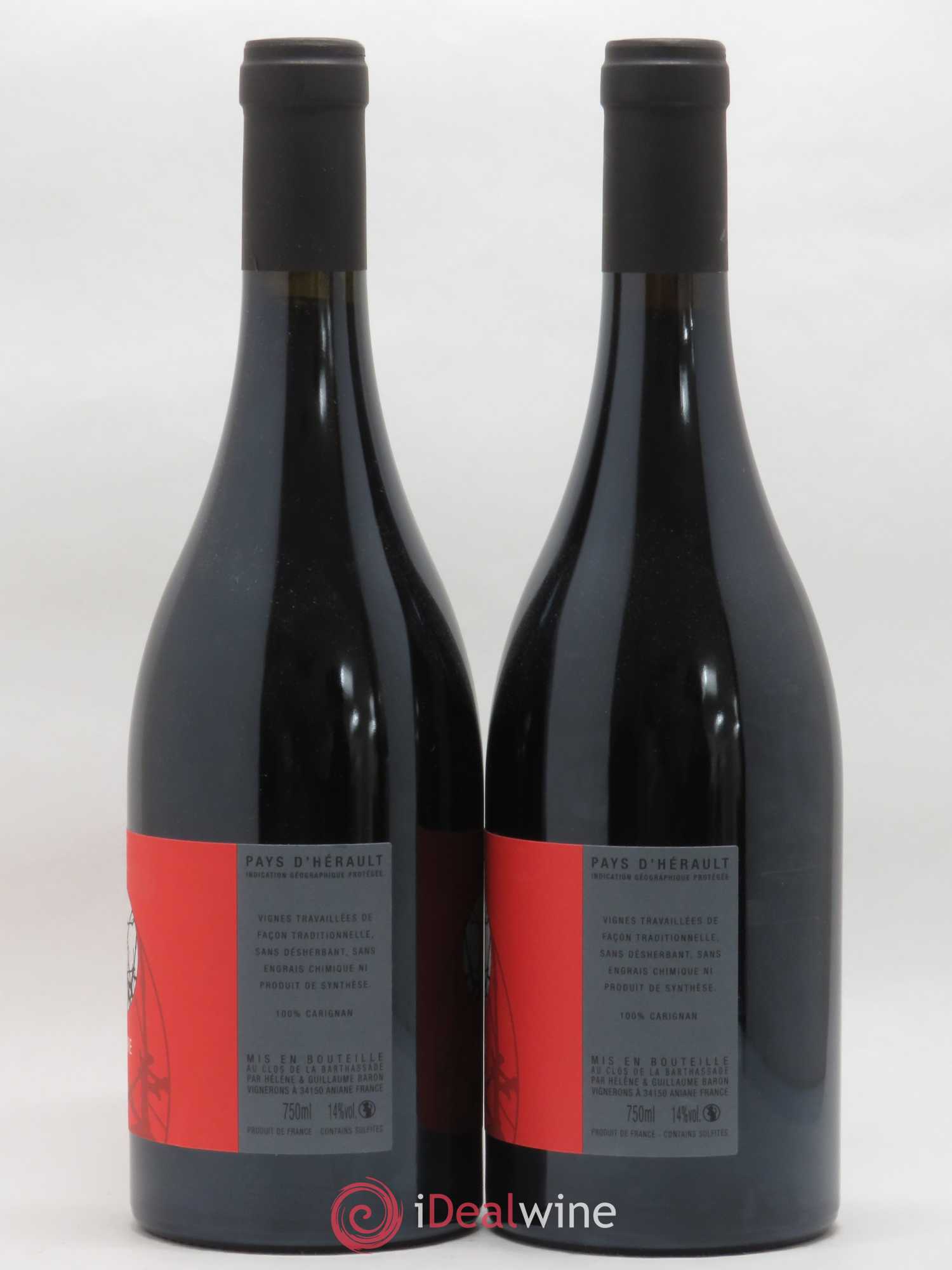 Pays d'Hérault K Libre Le Clos de la Barthassade 2016 - Lot de 2 bouteilles - 1