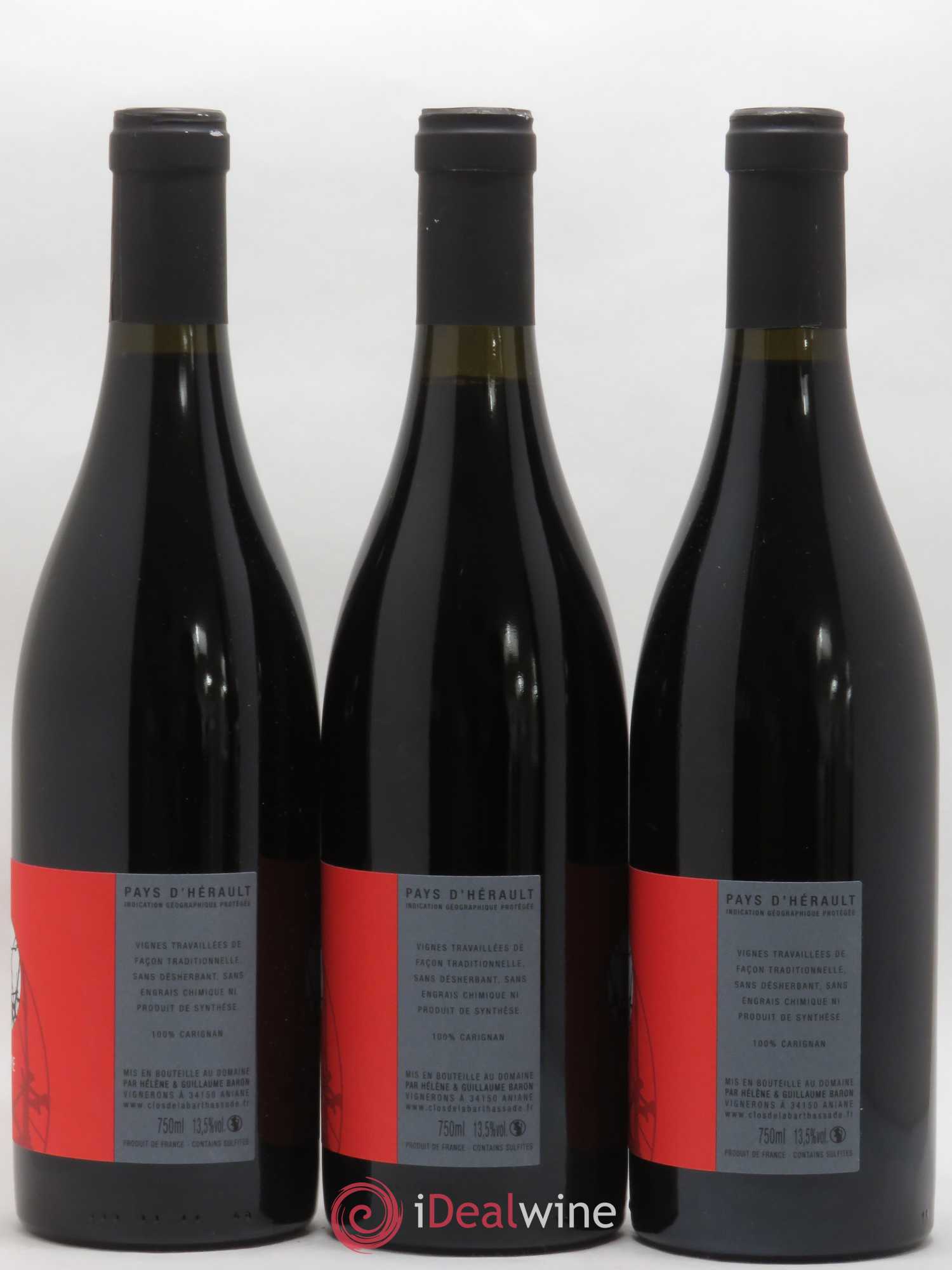 Pays d'Hérault K Libre Le Clos de la Barthassade 2017 - Lot de 3 bouteilles - 1