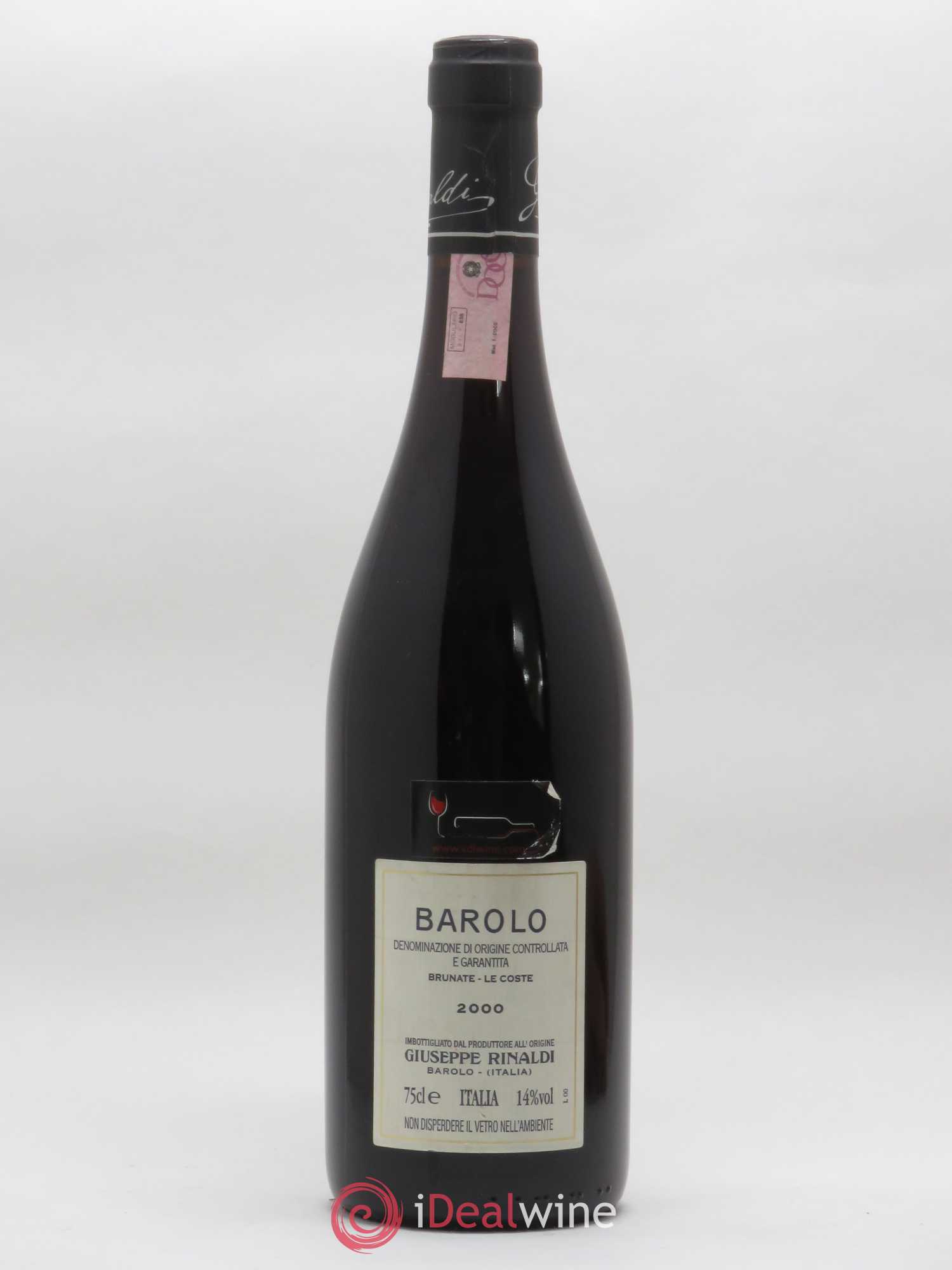 Barolo DOCG Brunate Le Coste Giuseppe Rinaldi 2000 - Lot de 1 bouteille - 1