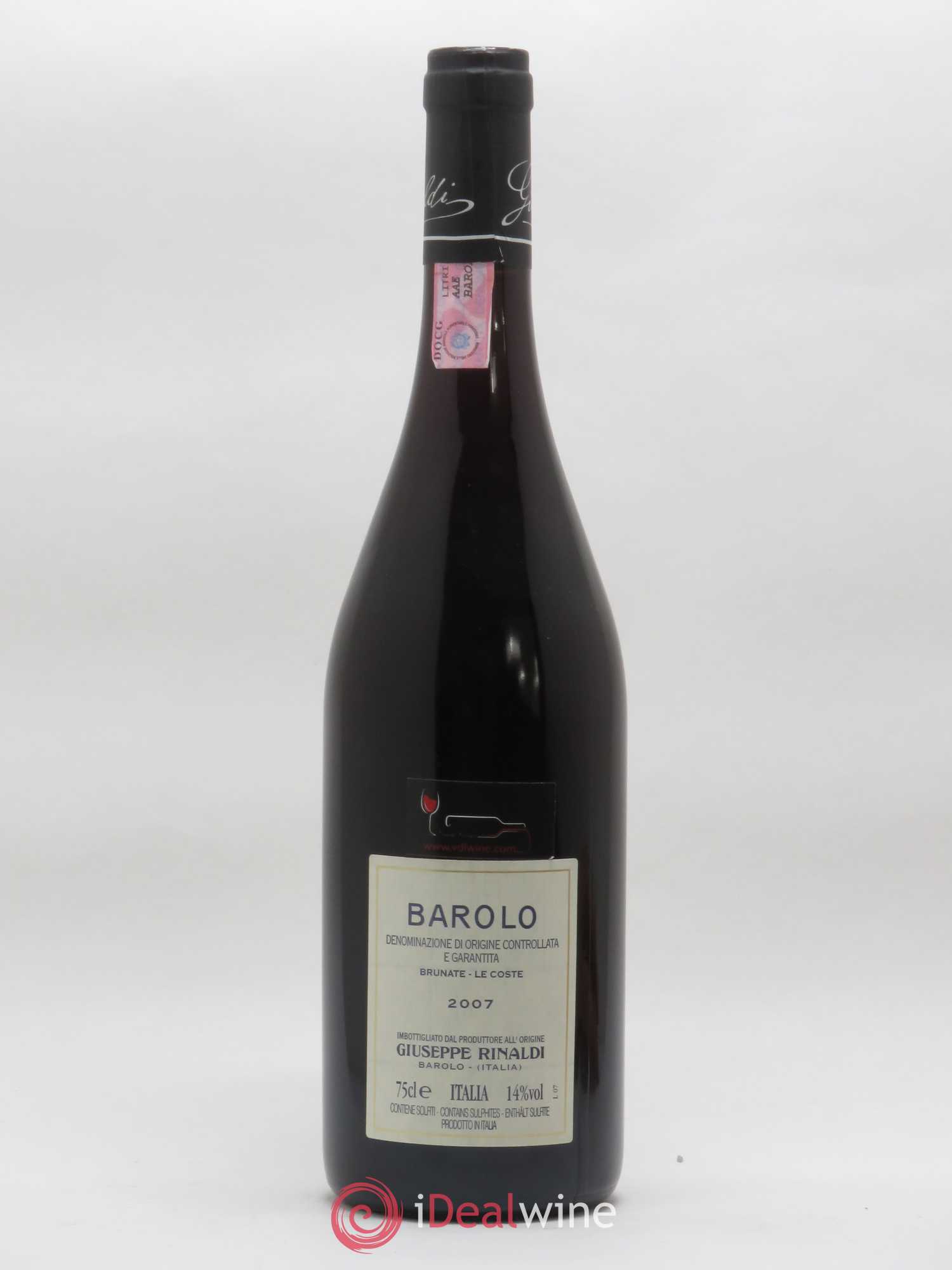 Barolo DOCG Brunate Le Coste Giuseppe Rinaldi 2007 - Lot de 1 bouteille - 1