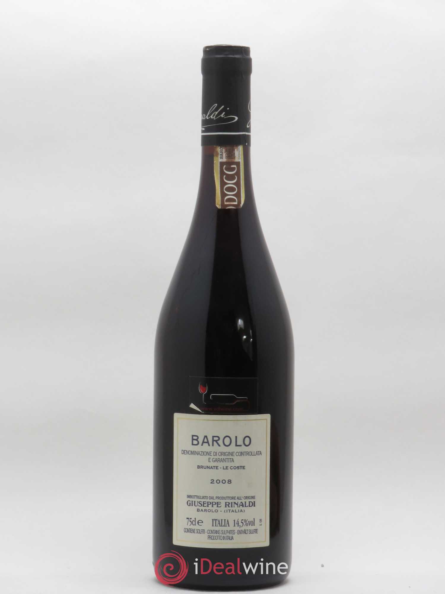 Barolo DOCG Brunate Le Coste Giuseppe Rinaldi 2008 - Lot de 1 bouteille - 1