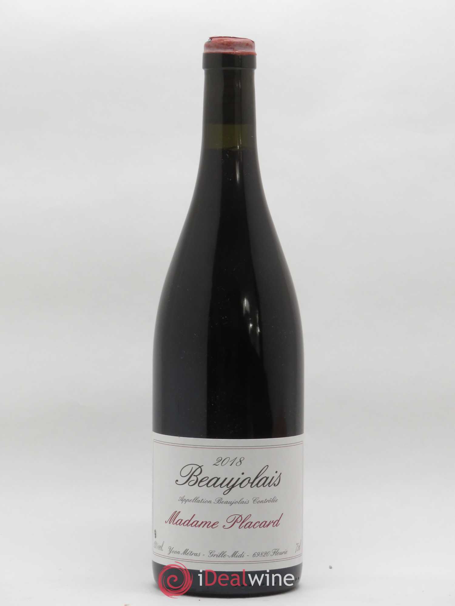 Beaujolais Madame Placard Yvon Métras 2018 - Lot de 1 bouteille - 0