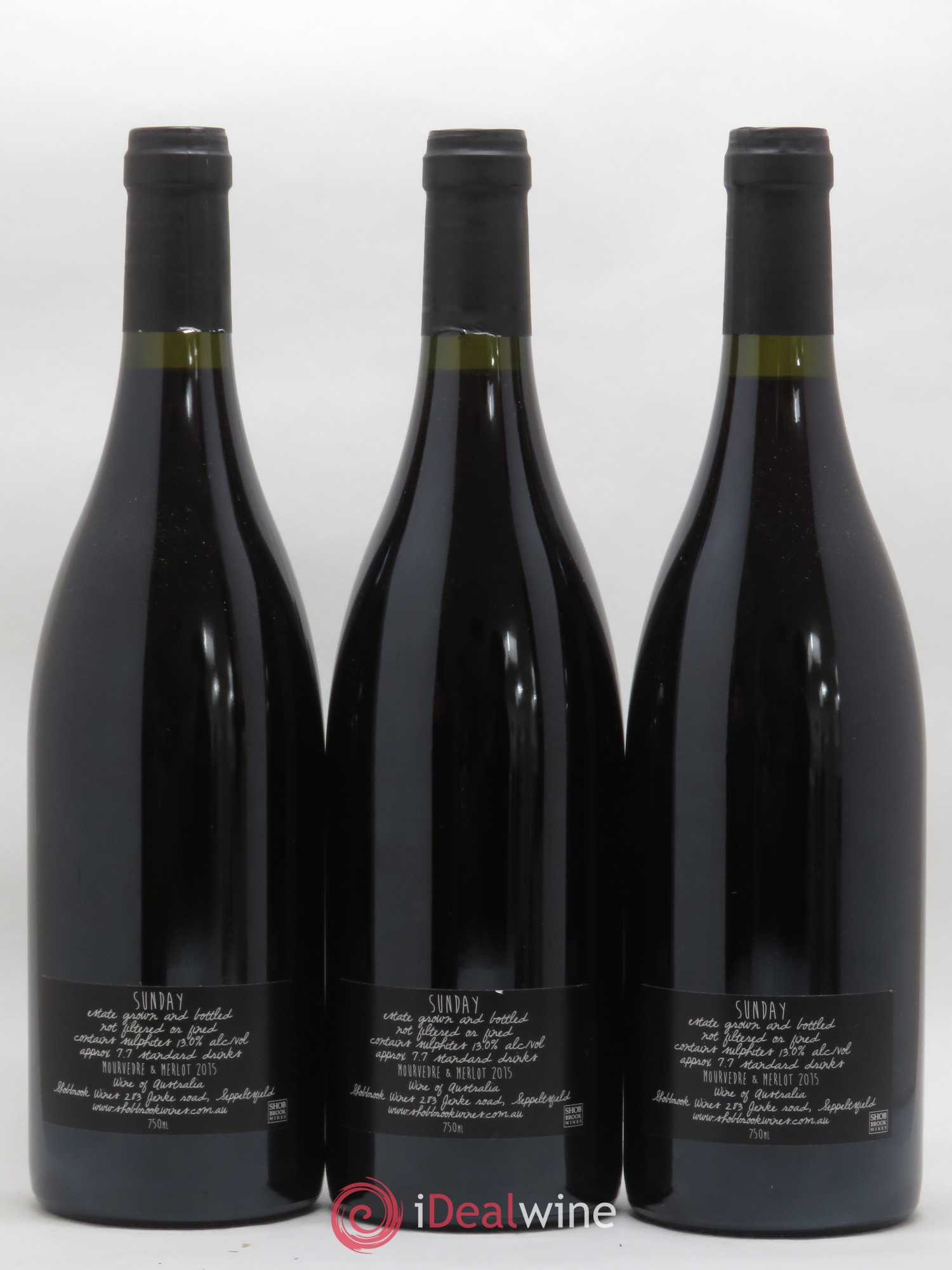 Australie Sunday Barossa Valley Tommy Ruff 2015 - Lot de 3 bouteilles - 1