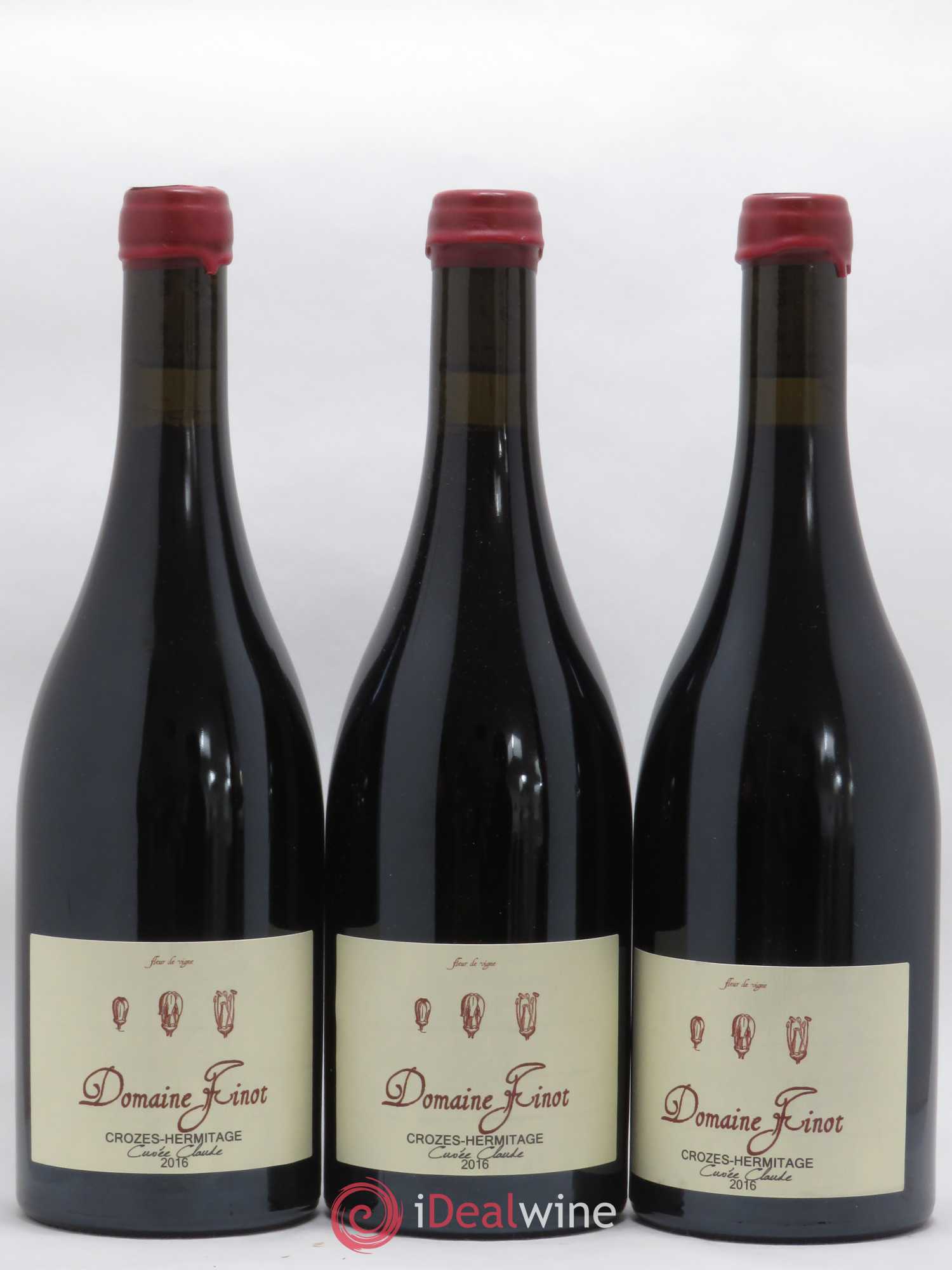 Crozes-Hermitage Cuvee Claude Domaine Finot 2016 - Posten von 3 Flaschen - 0