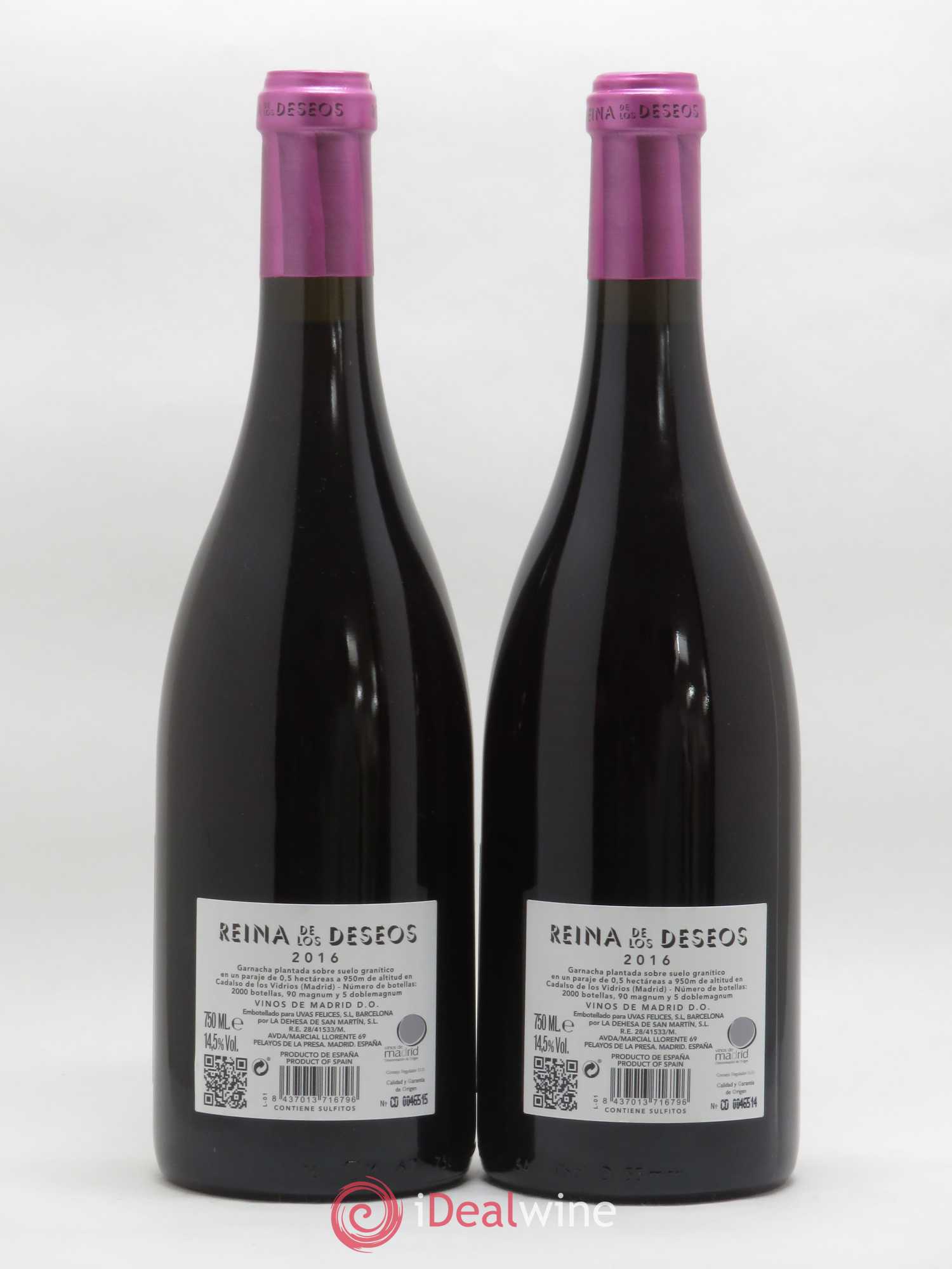 Vinos de Madrid DO Comando G DO Reina de Los Deseos 2016 - Lot de 2 bouteilles - 1