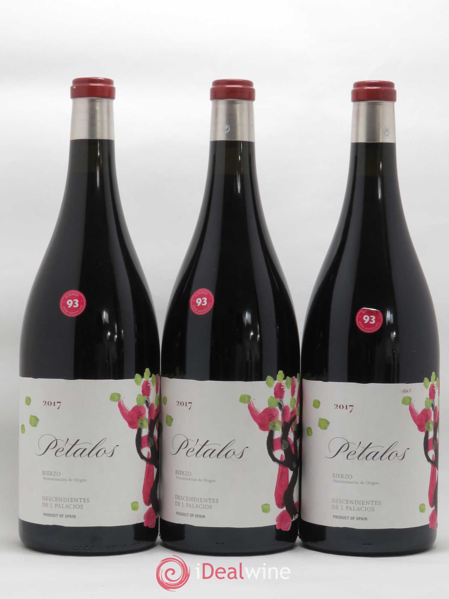 Bierzo DO Descendientes de J. Palacios Petalos 2017 - Lot de 3 magnums - 0