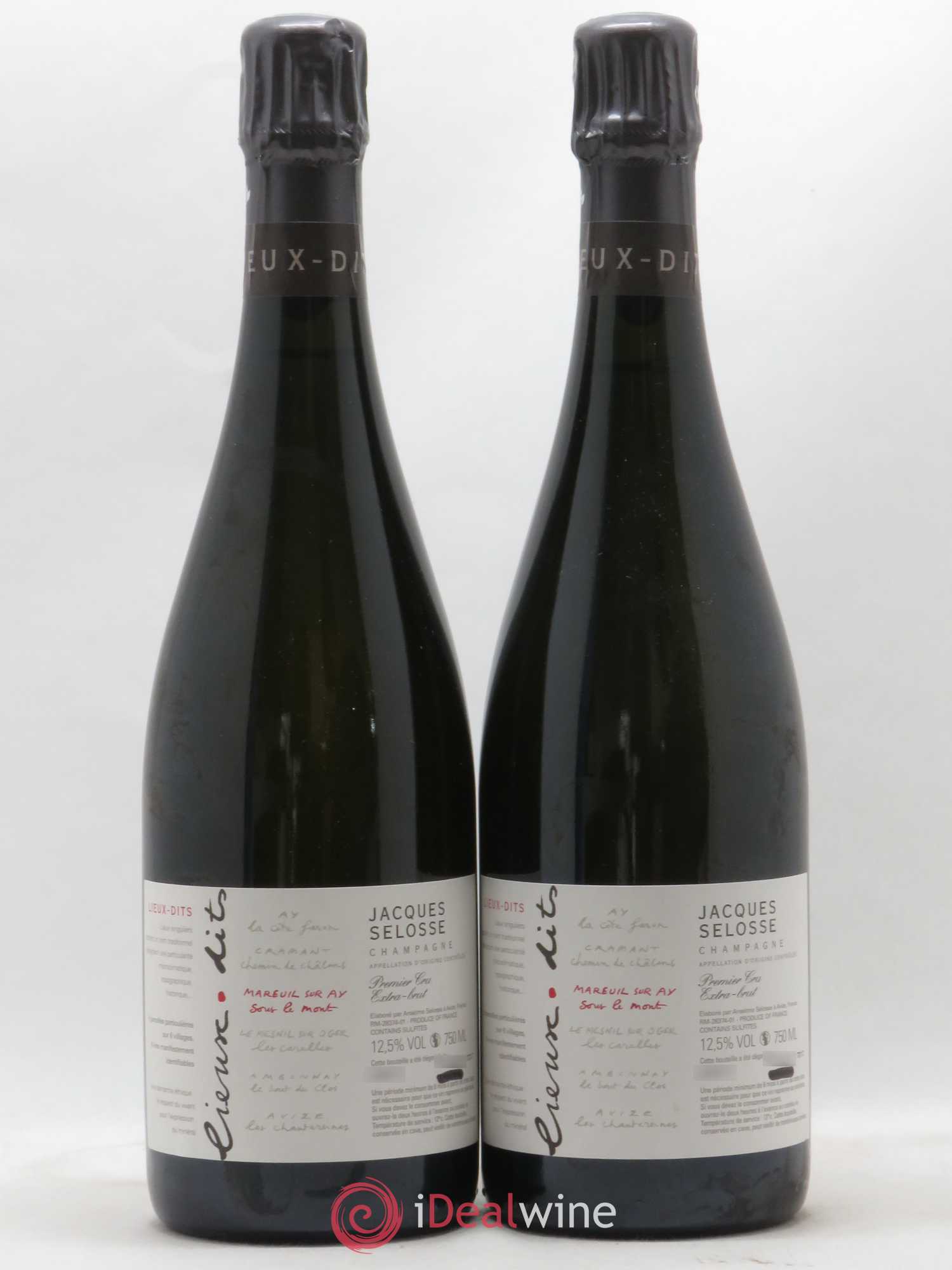 Mareuil sur Ay Sous le Mont Extra-Brut Jacques Selosse - Lot de 2 bouteilles - 0