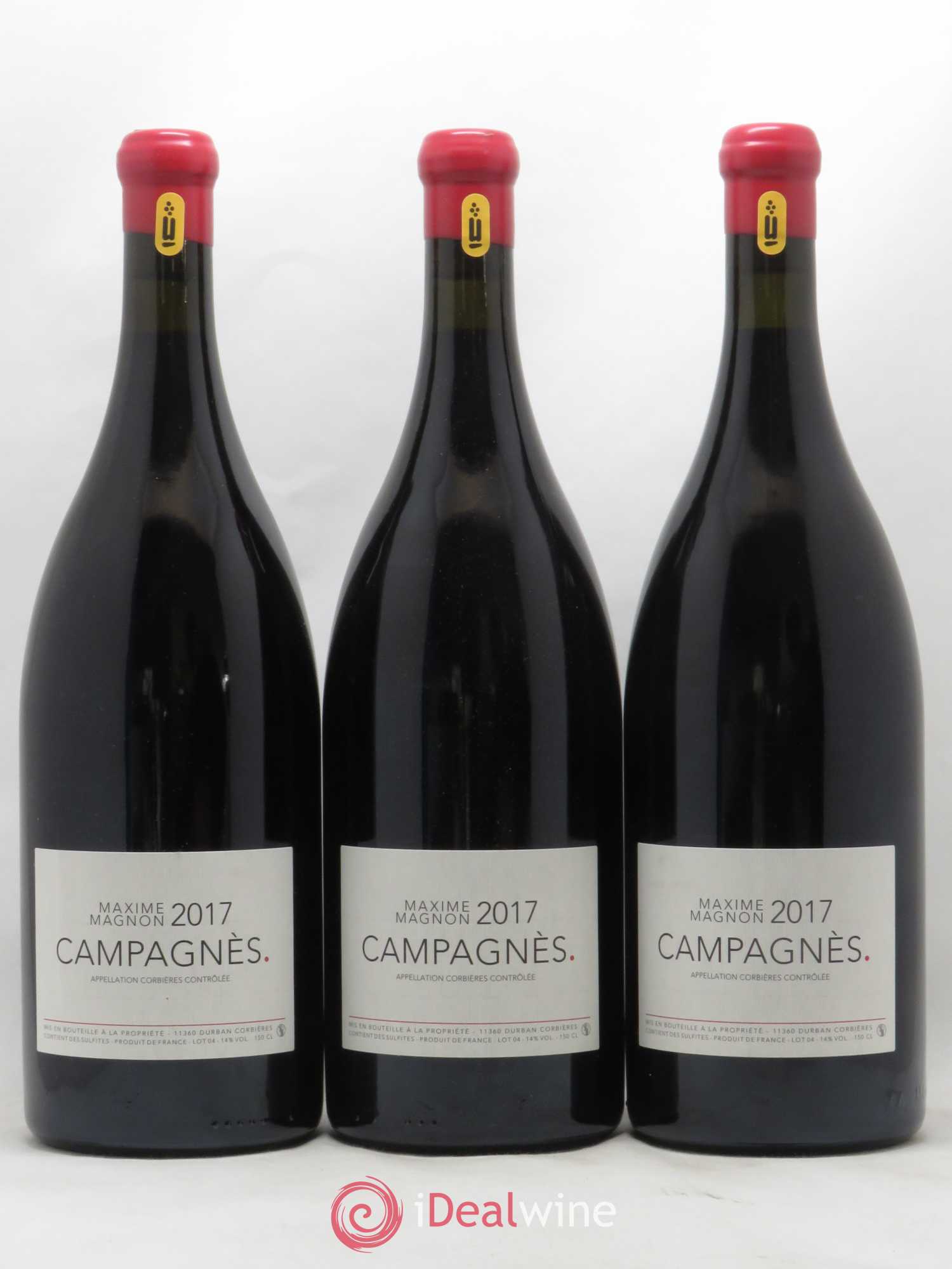 Corbières Campagnès Maxime Magnon 2017 - Lot de 3 magnums - 0