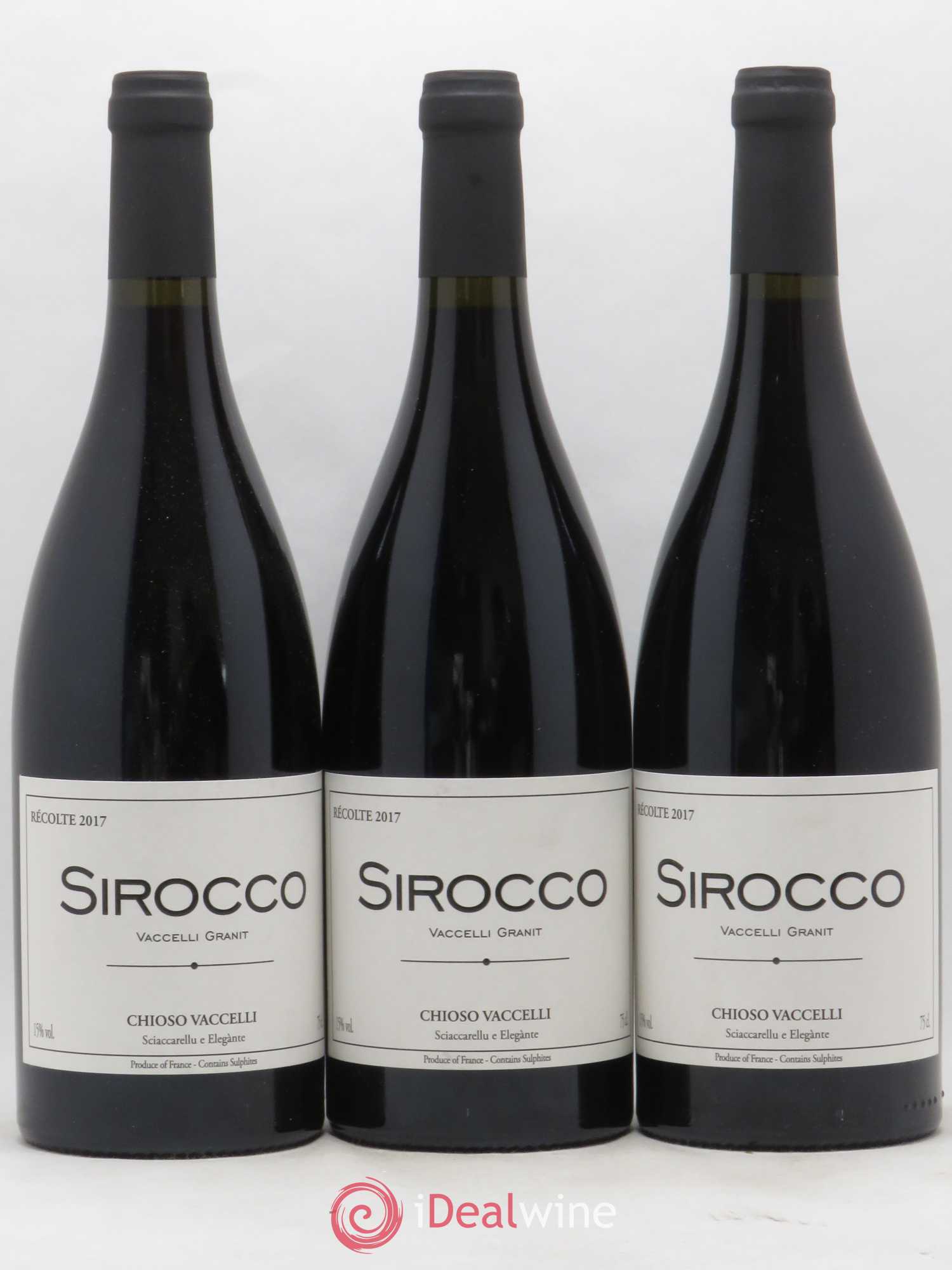 Ajaccio Sirocco Vaccelli 2017 - Lot de 3 bouteilles - 0