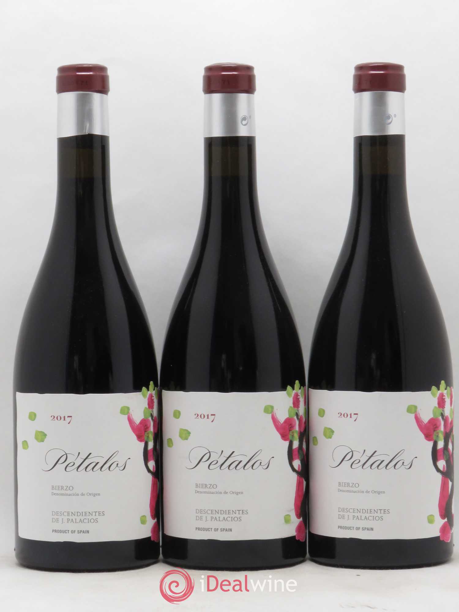 Bierzo DO Descendientes de J. Palacios Petalos 2017 - Lot de 3 bouteilles - 0