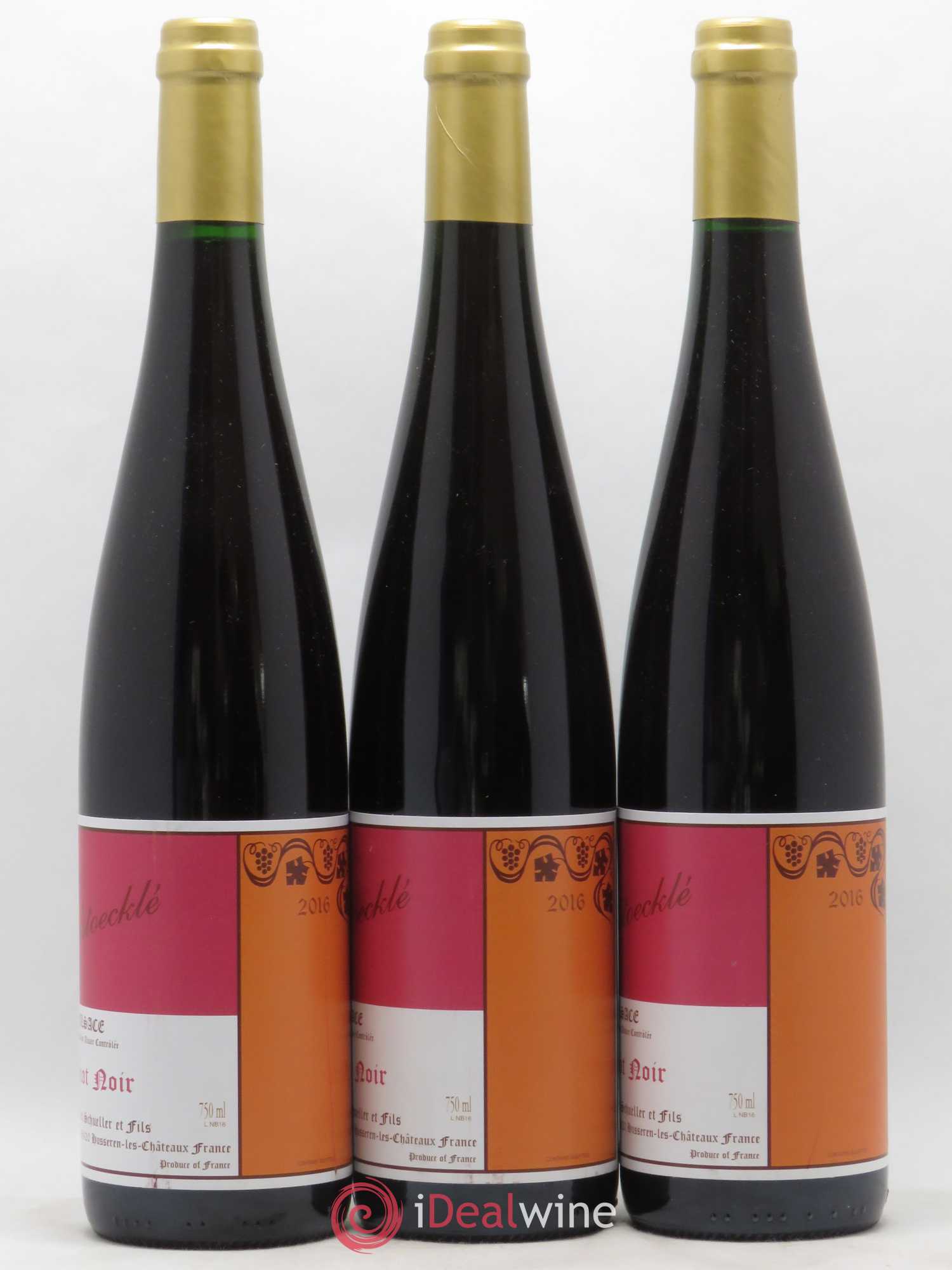Alsace Pinot Noir Bildstoeckle Gérard Schueller (Domaine) 2016 - Lot de 3 bouteilles - 1