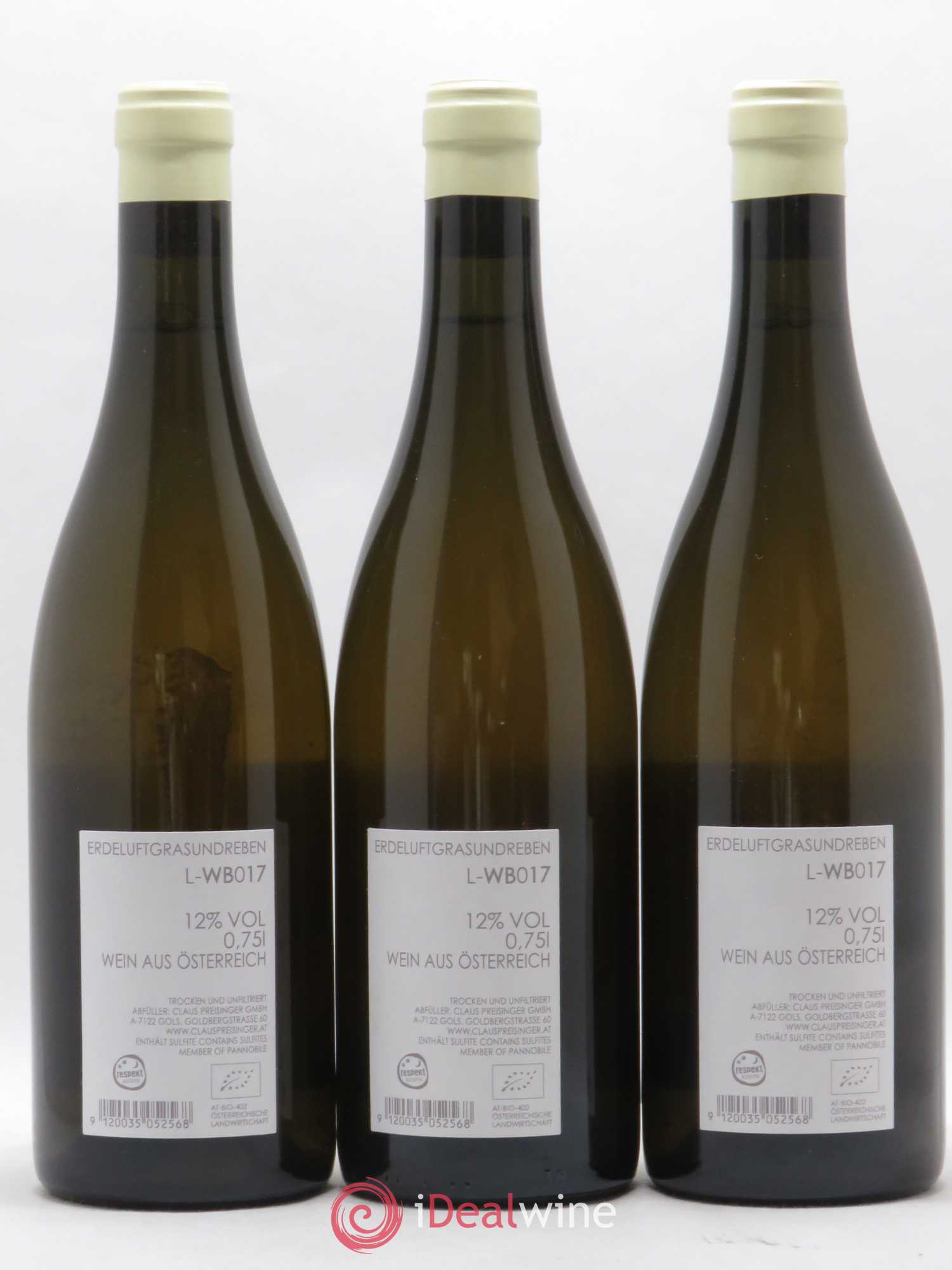 Autriche WB Erdeluftgrasundreben Claus Presinger 2017 - Posten von 3 Flaschen - 1
