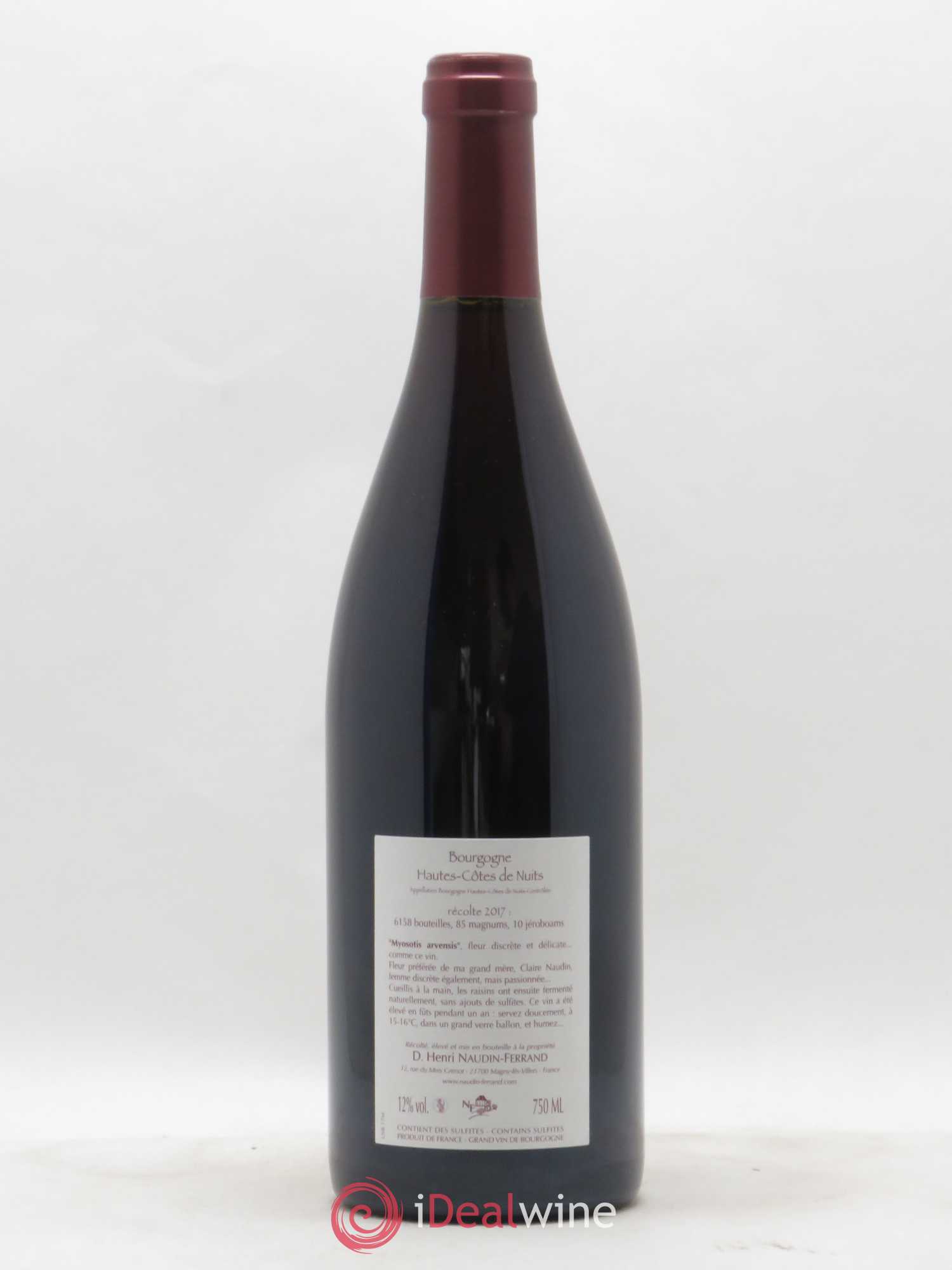 Hautes-Côtes de Nuits Myosotis Arvensis Naudin-Ferrand (Domaine) 2017 - Lot de 1 bouteille - 1