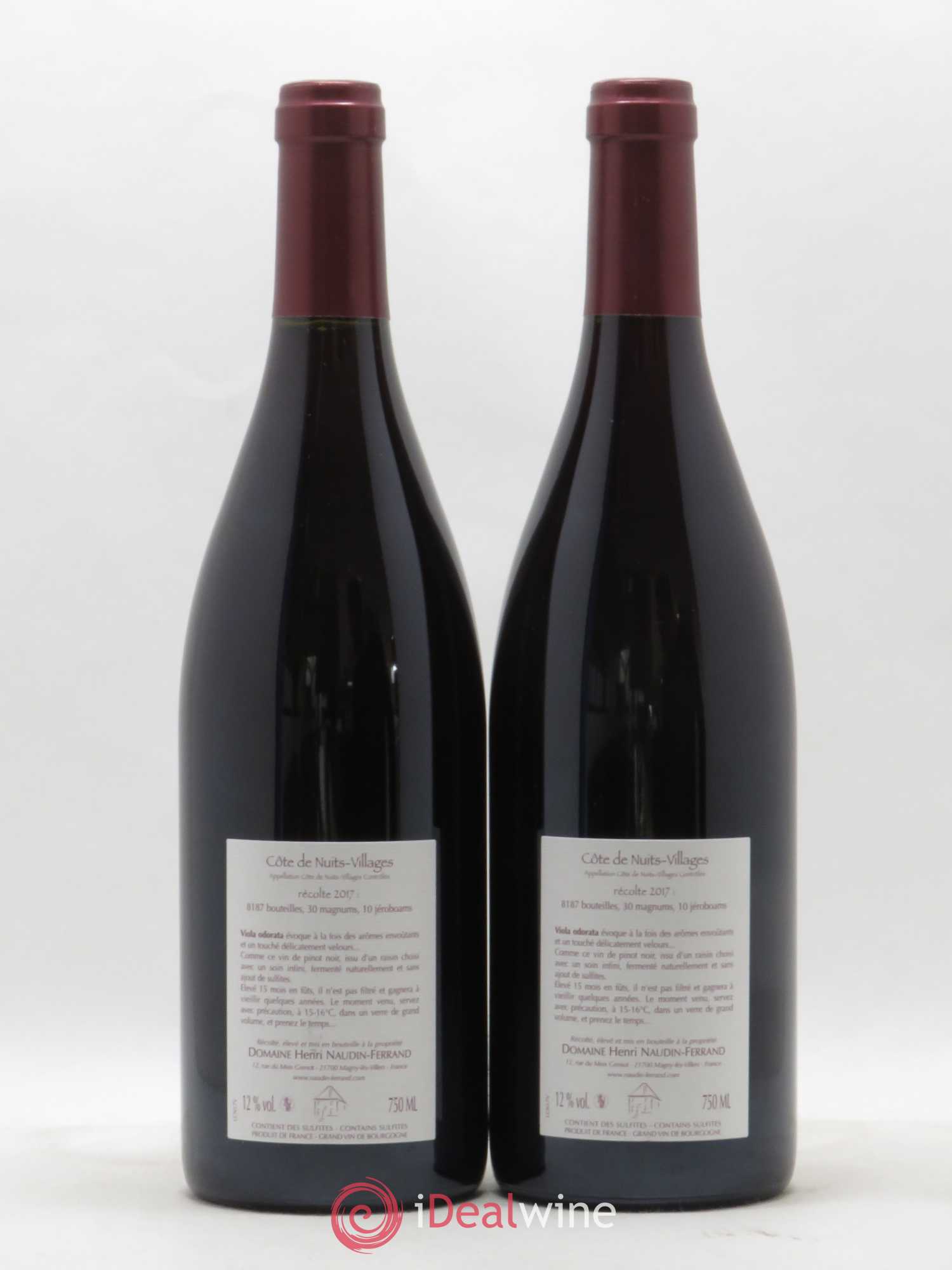 Côte de Nuits-Villages Viola Odorata Naudin-Ferrand (Domaine) 2017 - Lot de 2 bouteilles - 1