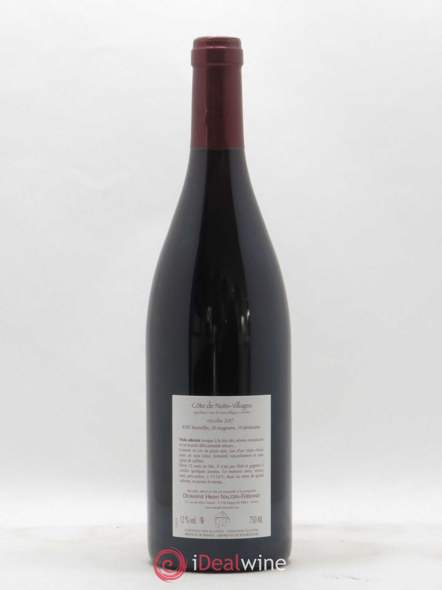 Côte de Nuits-Villages Viola Odorata Naudin-Ferrand (Domaine) 2017 - Lot de 1 bouteille - 1