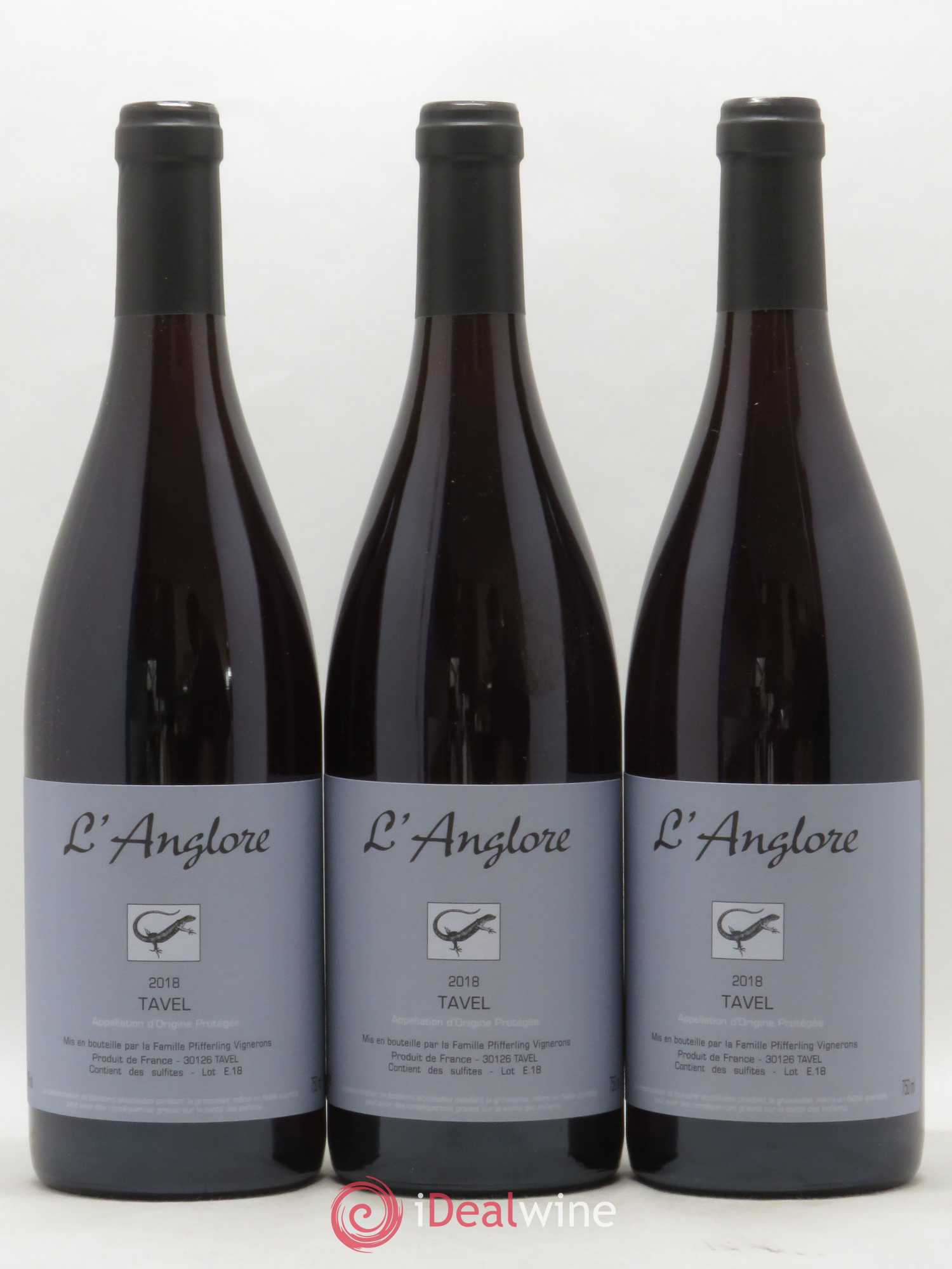 Tavel L'Anglore 2018 - Posten von 3 Flaschen - 0