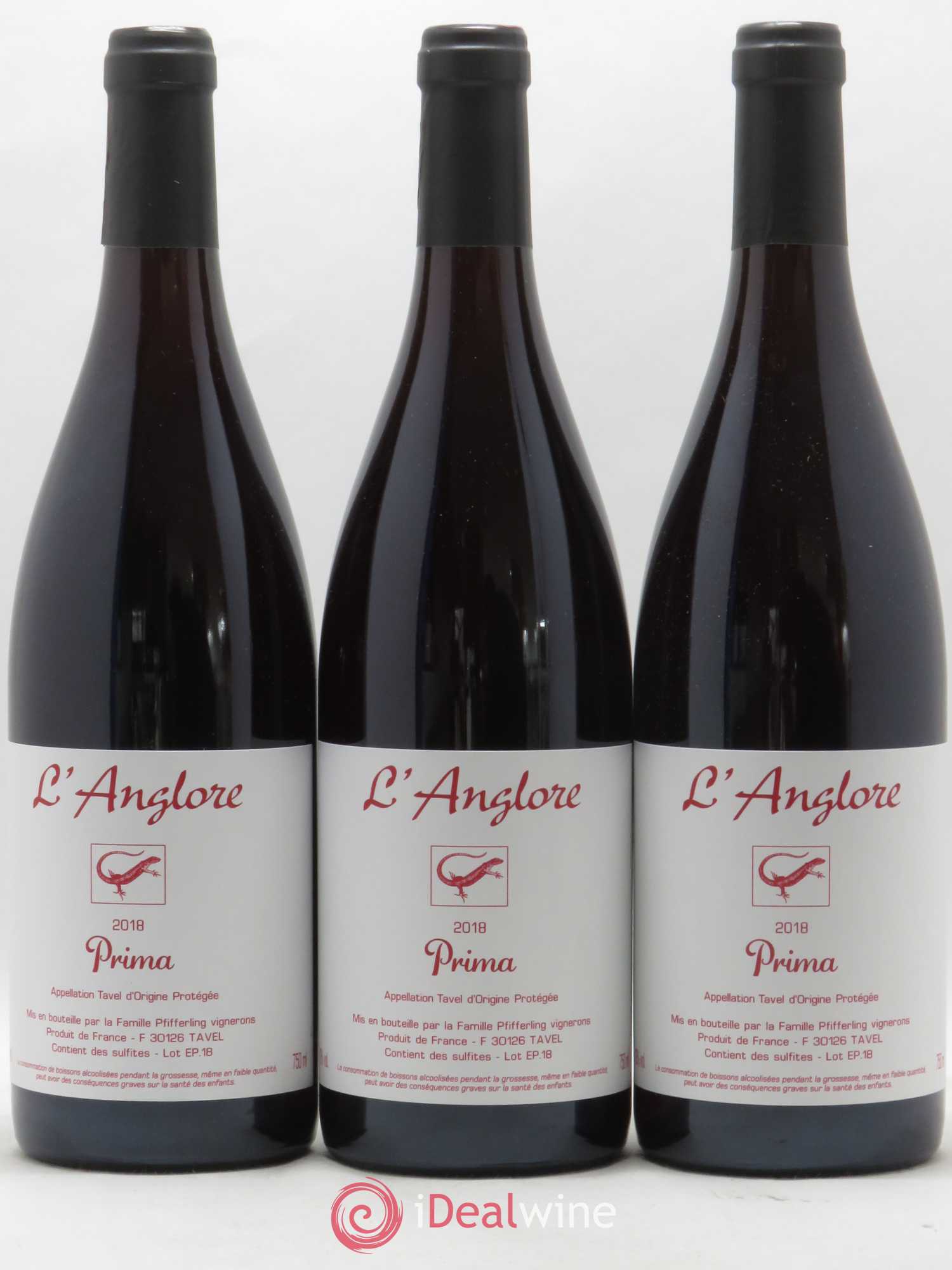 Tavel Prima L'Anglore 2018 - Posten von 3 Flaschen - 0