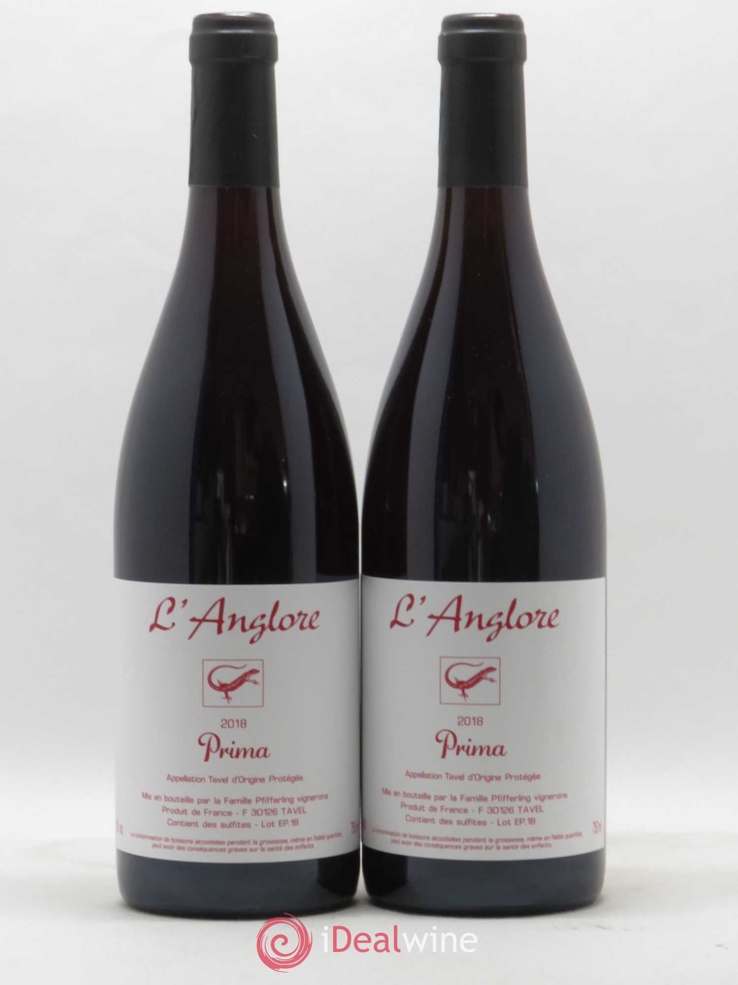 Tavel Prima L'Anglore 2018 - Posten von 2 Flaschen - 0