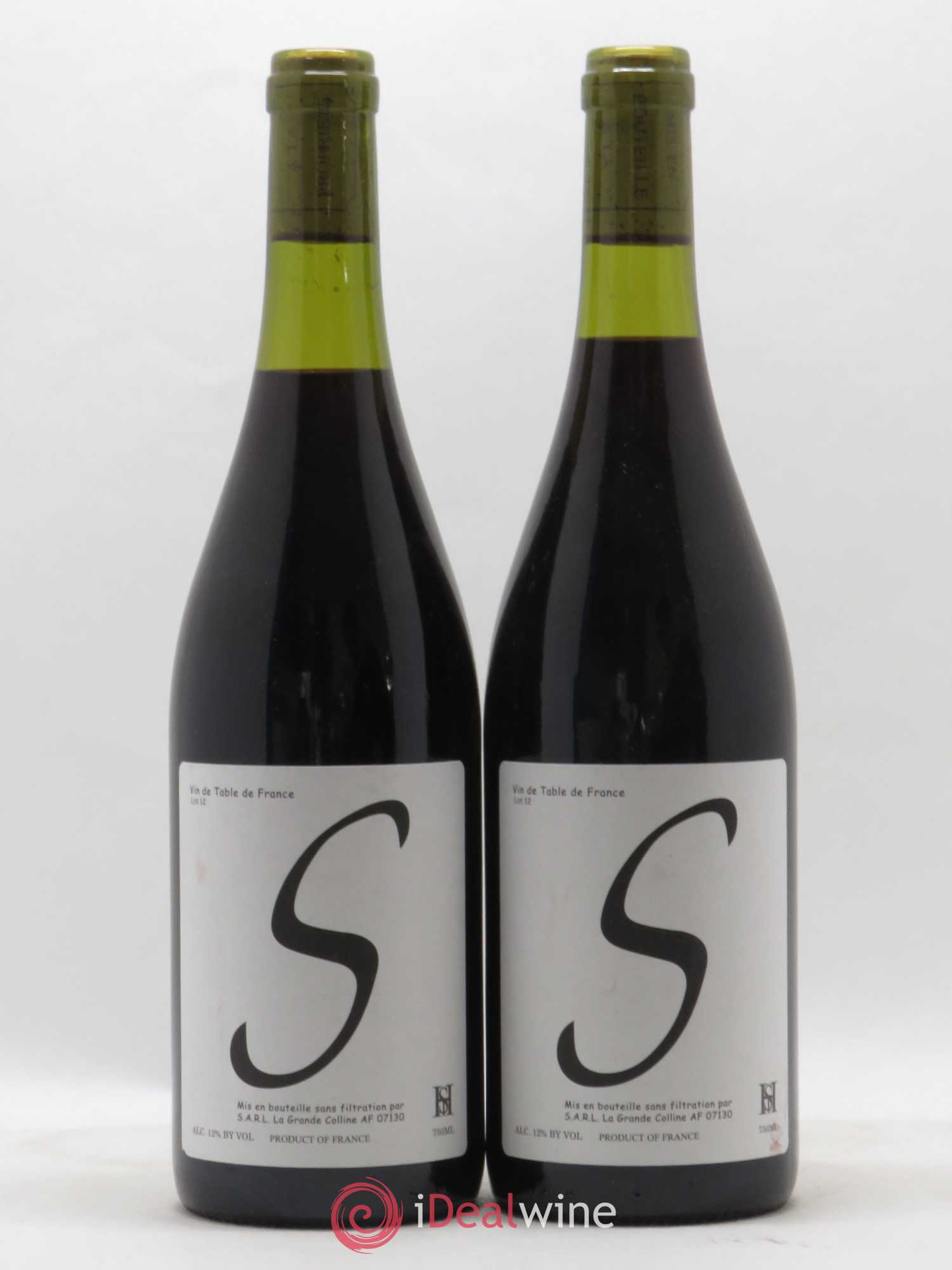 Vin de France Cuvée S Hirotake Ooka - Domaine La Grande Colline 2012 - Lot de 2 bouteilles - 0