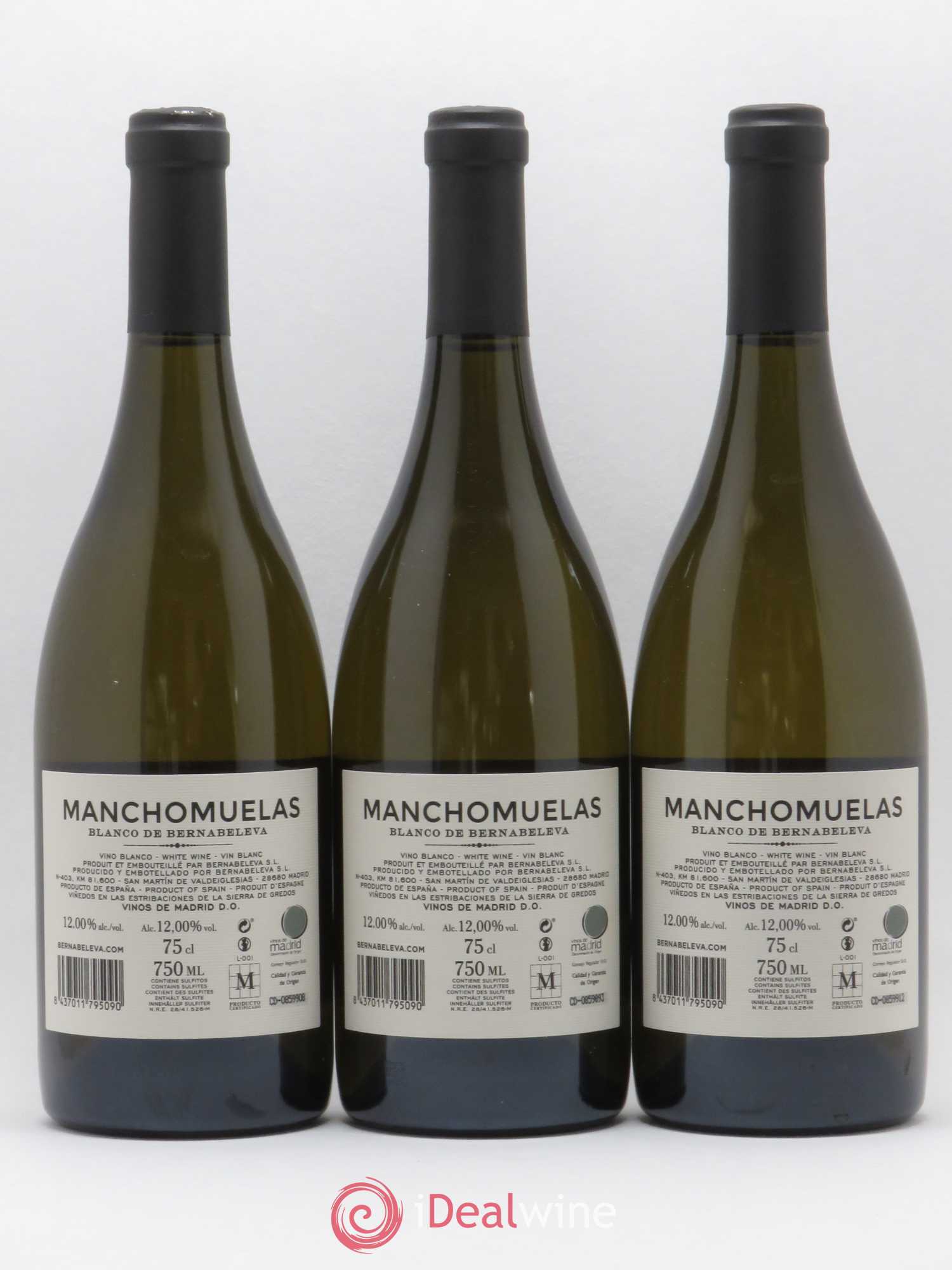 Espagne Vinos De Madrid Manchomuelas Blanco de Barnabevela 2017 - Posten von 3 Flaschen - 1
