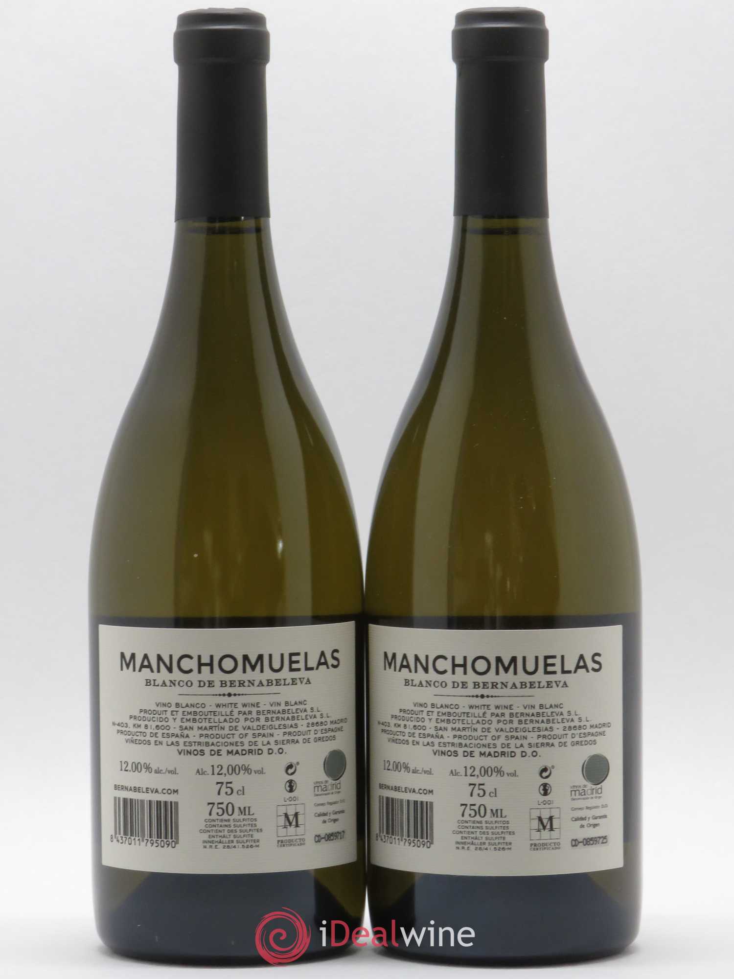Espagne Vinos De Madrid Manchomuelas Blanco de Barnabevela 2017 - Posten von 2 Flaschen - 1